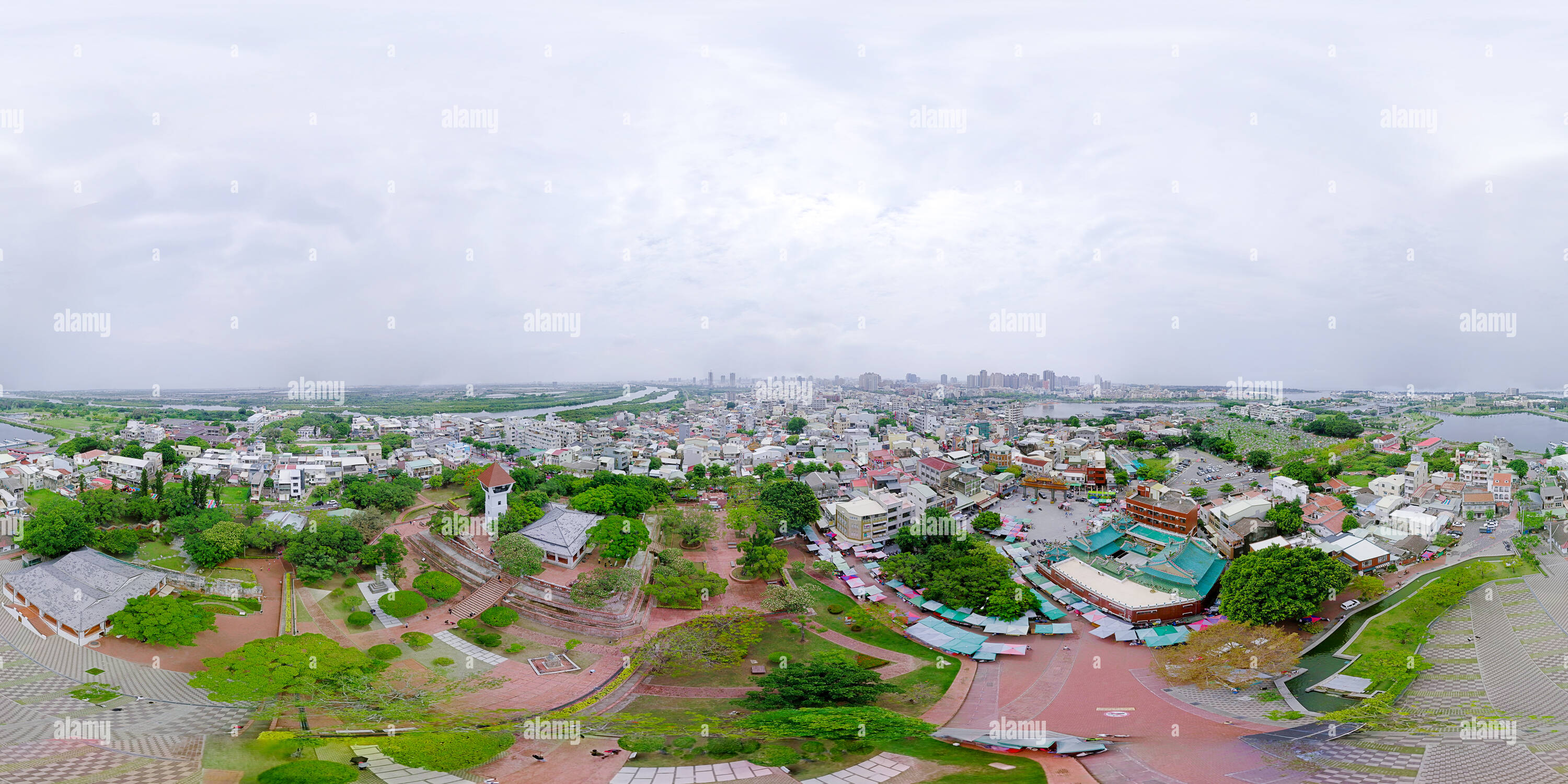 360° view of Fort Zeelandia (Anping Fort), Tainan, Taiwan Alamy