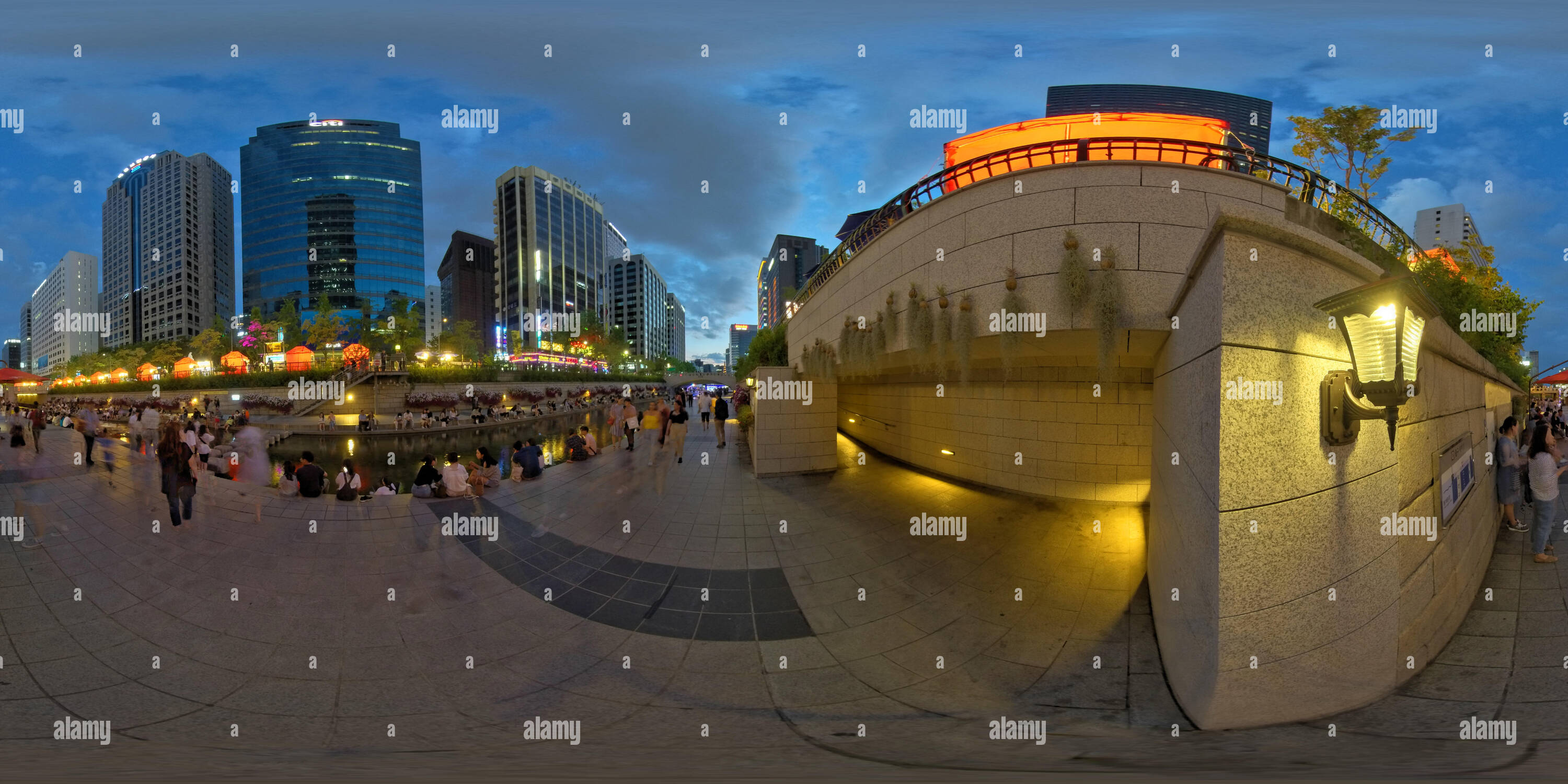 360° view of Seoul, South Korea 22 June 2019 360 degrees panorama