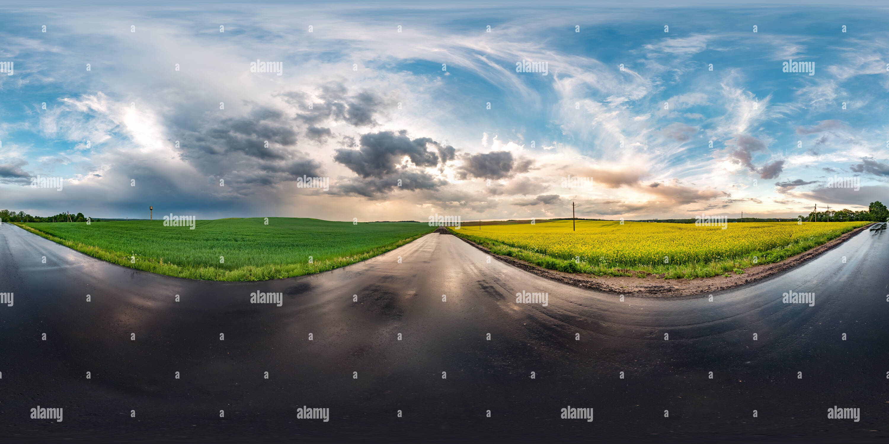 360 degree panorama dark hi-res stock photography and images - Alamy