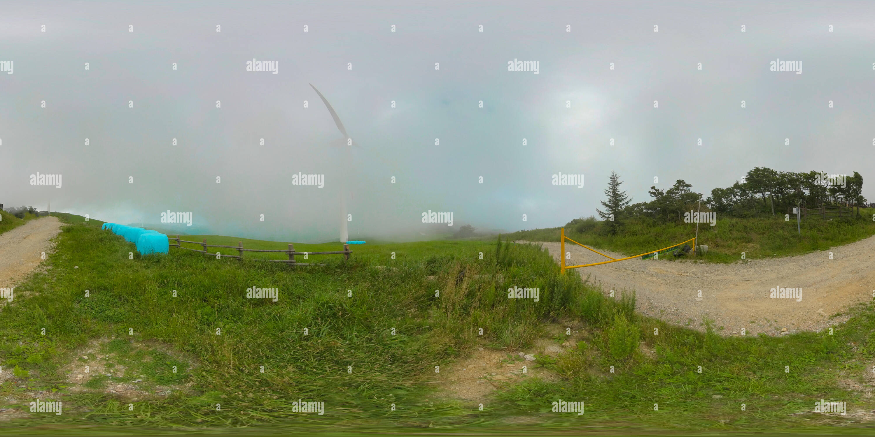 360 degree panoramic view of Daegwanryeong, South Korea 6 August 2019: 360 degrees spherical panorama of Samyang Ranch where is famous sheep farm ranch.