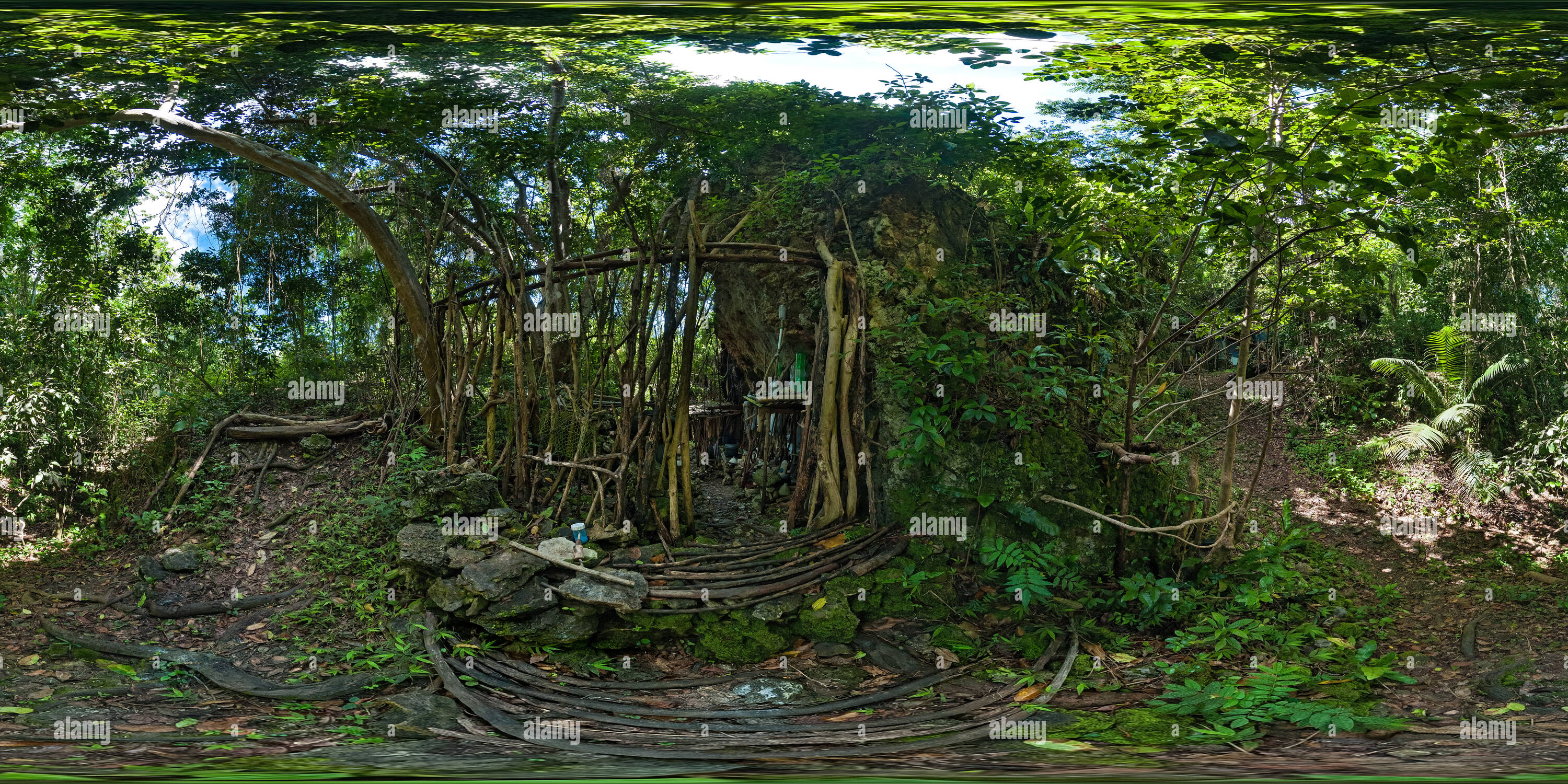 360 Grad Panorama Ansicht von Hackeltons Cliff weg 1.