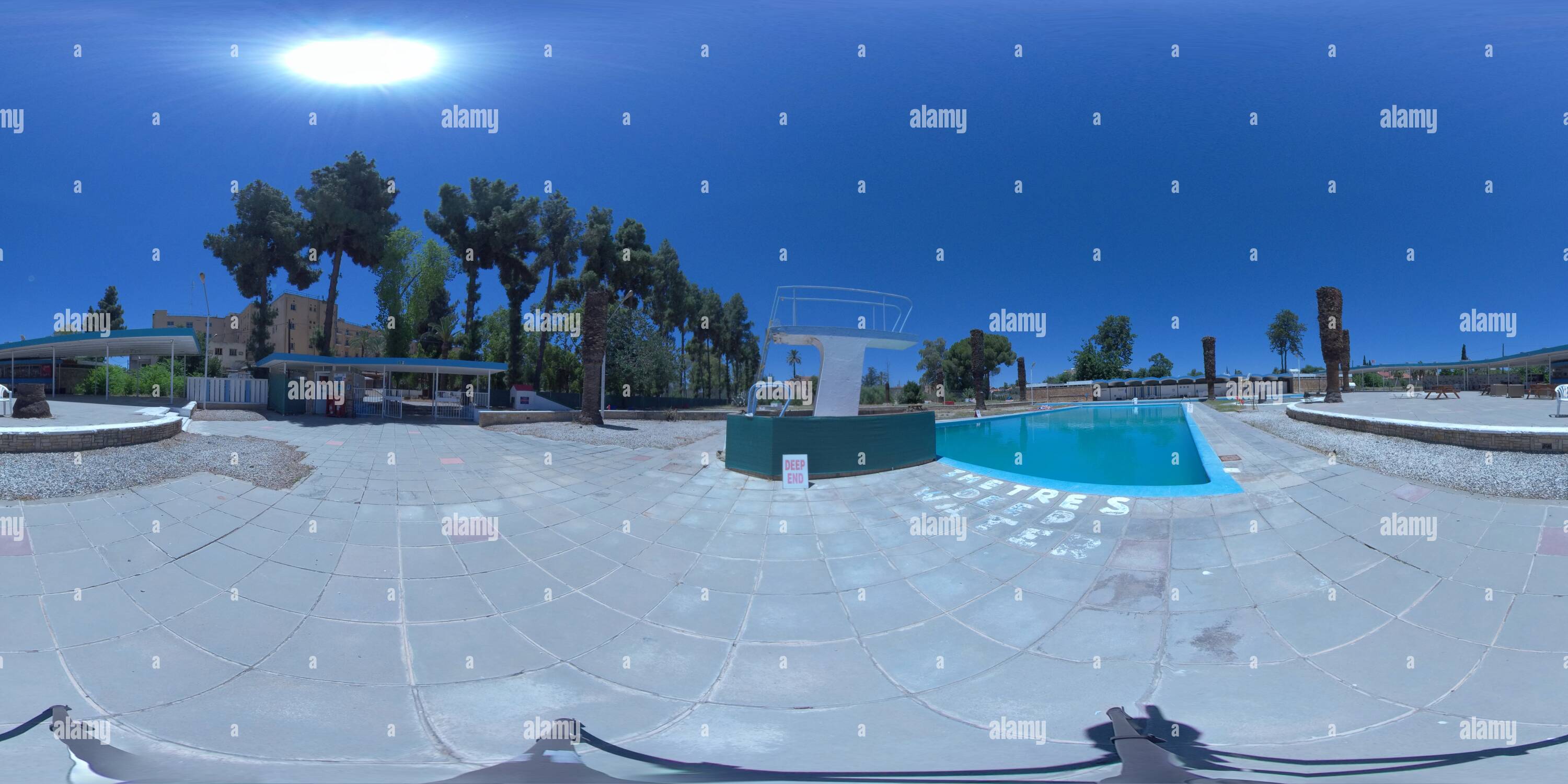 360 Grad Panorama Ansicht von Der Ledra Palace Pool