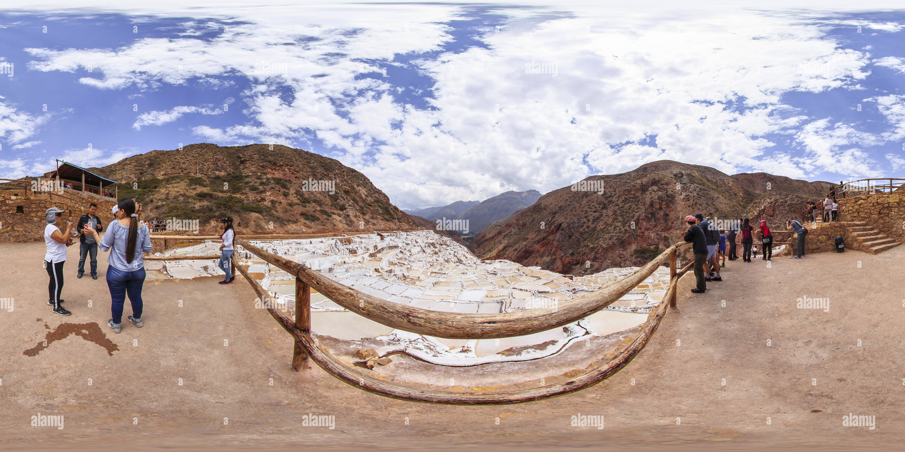 360 Grad Panorama Ansicht von Salinas de Maras-Per ù