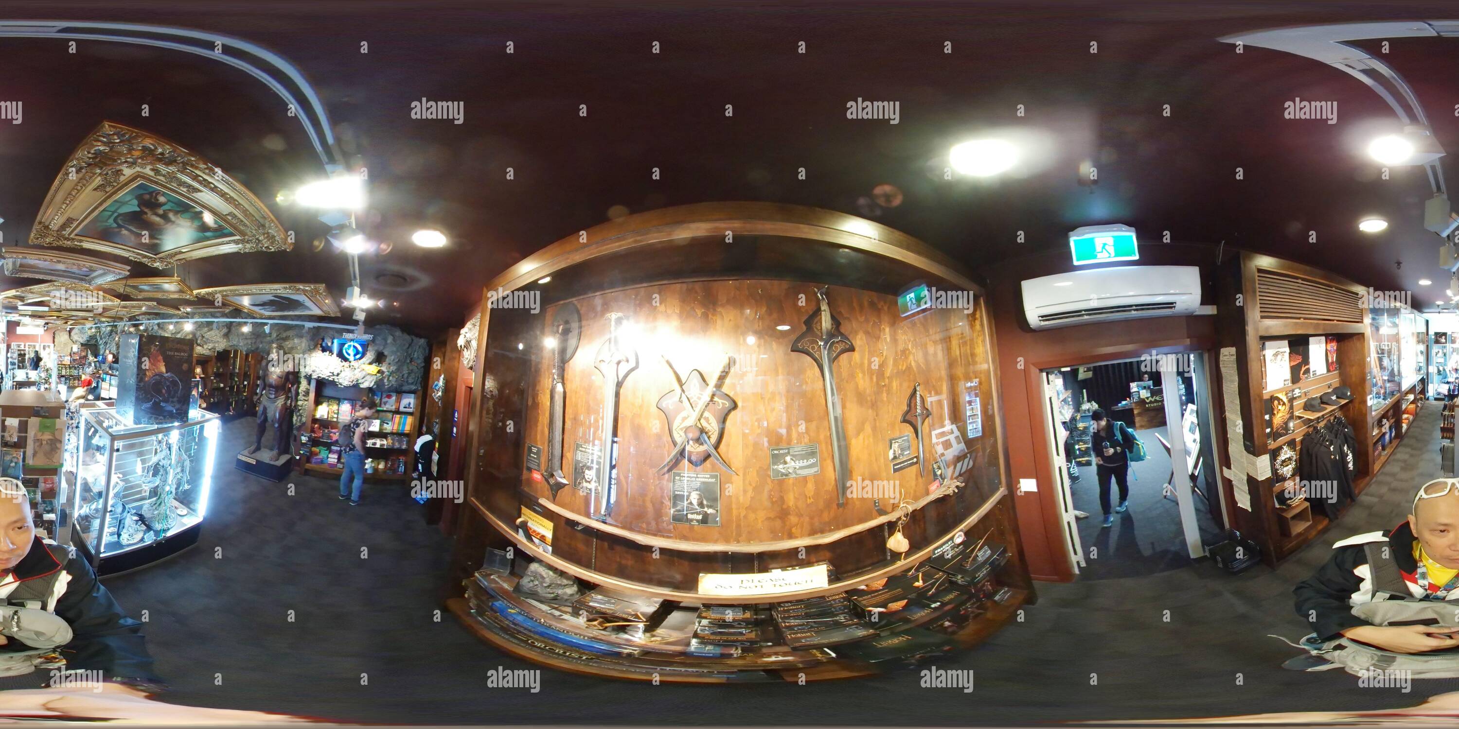 360 Grad Panorama Ansicht von Tour durch das Special Effect Studio bei Weta Production miramar in Wellington, Neuseeland