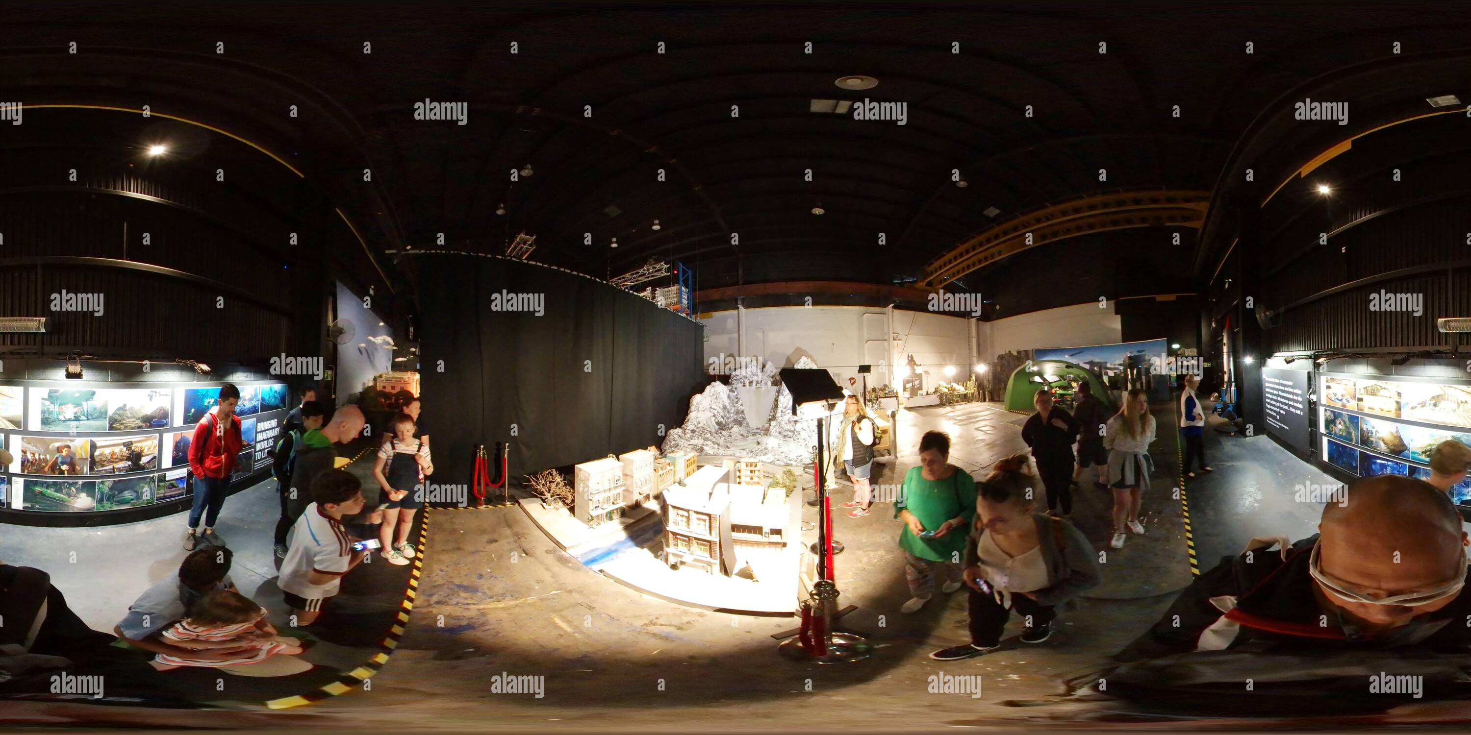 360 Grad Panorama Ansicht von Tour durch das Special Effect Studio bei Weta Production miramar in Wellington, Neuseeland
