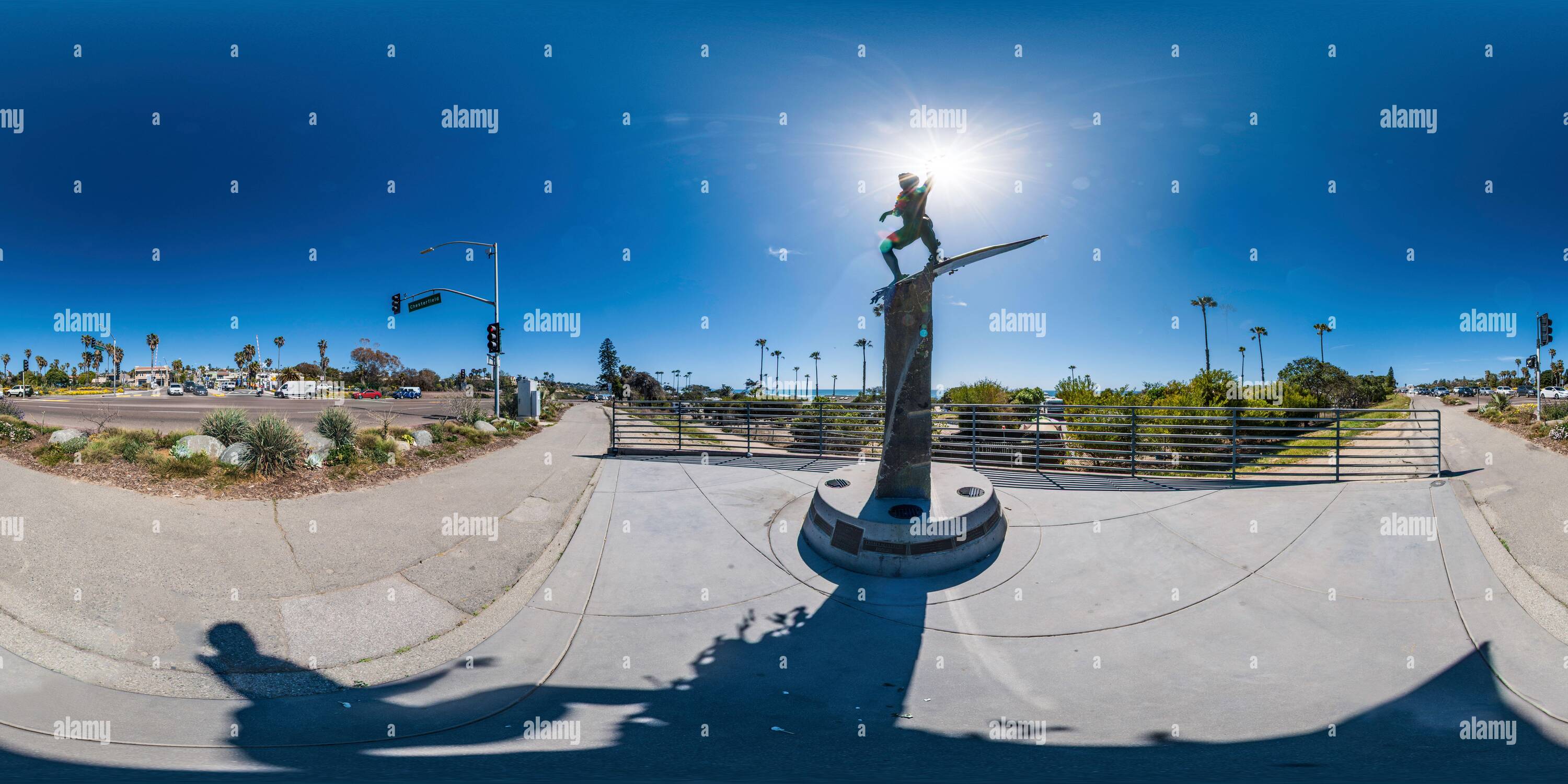 360 Grad Panorama Ansicht von Kook in Cardiff Cardiff am Meer, Kalifornien