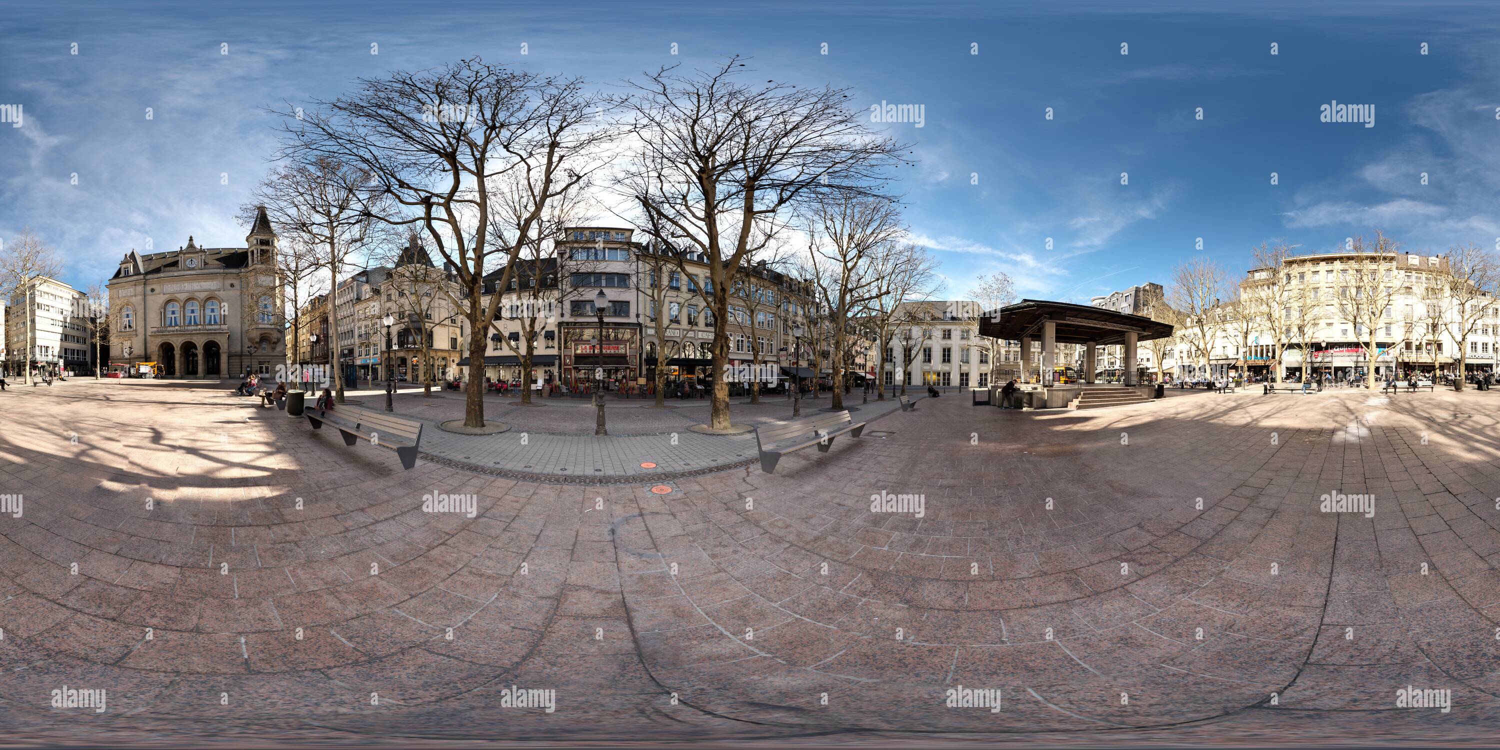 360 Grad Panorama Ansicht von Luxemburg-Stadt