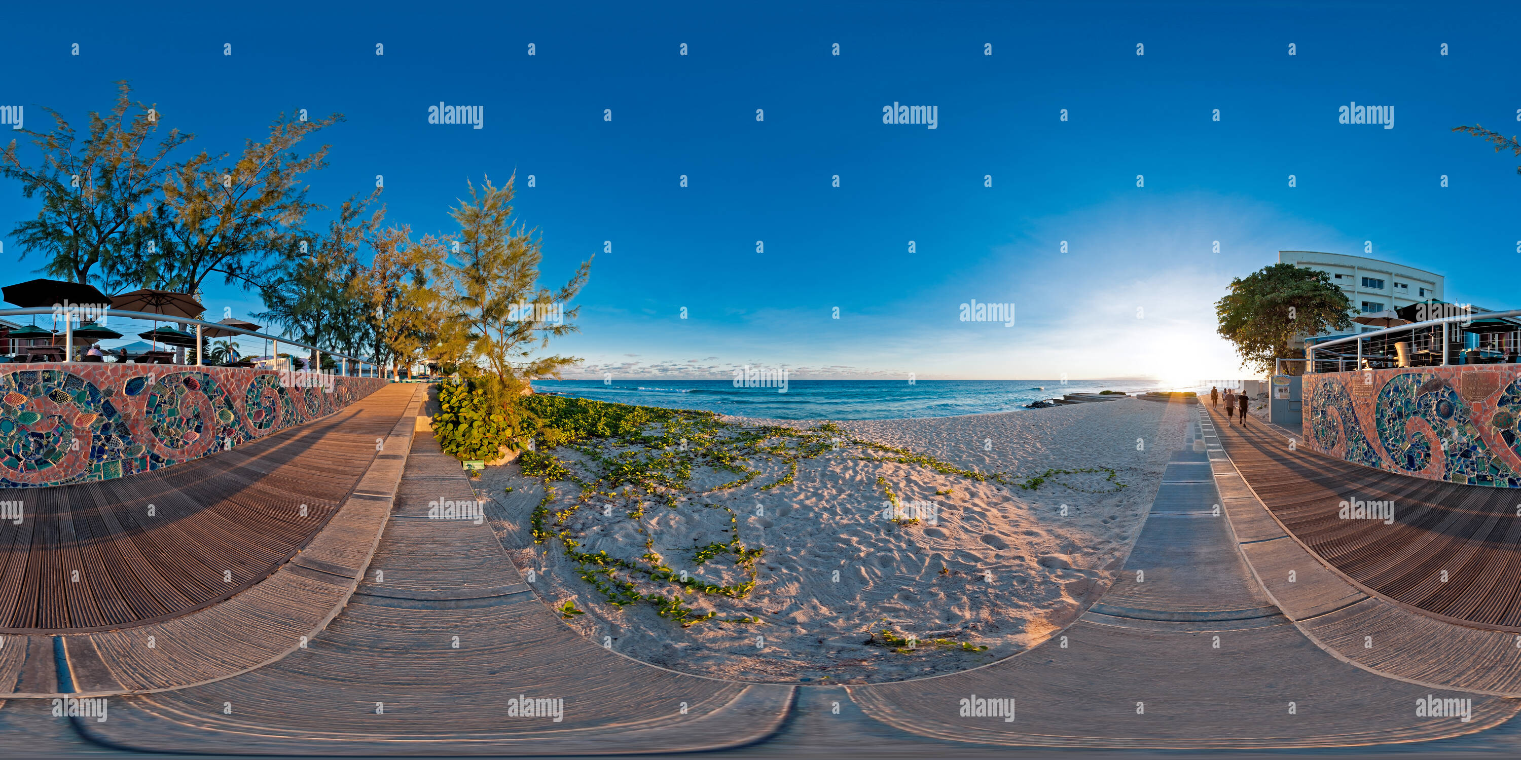 360 Grad Panorama Ansicht von Promenade in der Nähe von Blakey's