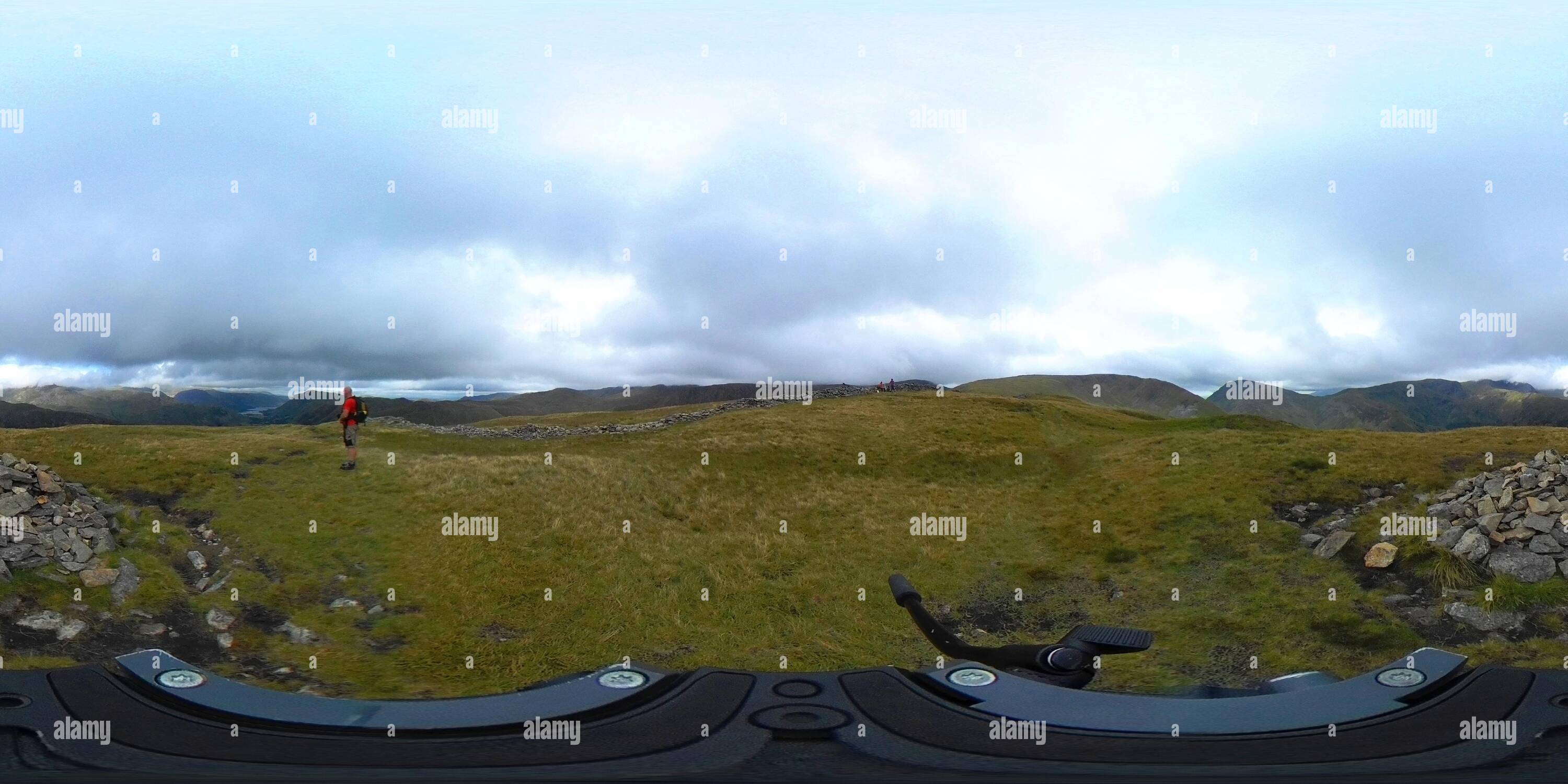 360 Grad Panorama Ansicht von Blick auf Hartsop Dodd Fell, Hartsop Village, Kirkstone Pass, Lake District National Park, Cumbria, England, UK High Hartsop Dodd Fell ist einer der 214