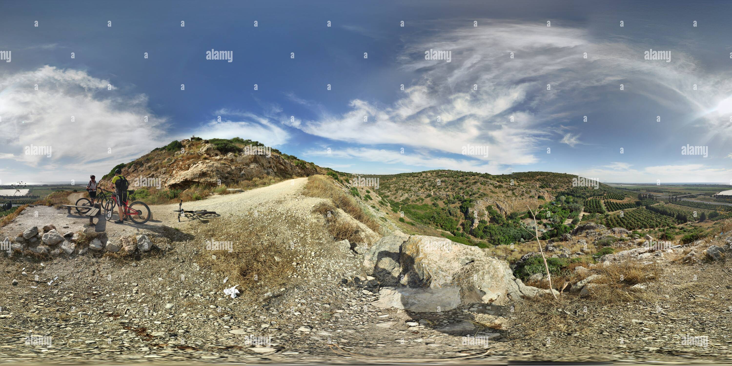 360 Grad Panorama Ansicht von Zikhron Ya'aqov Blick auf Ma'agan Michael