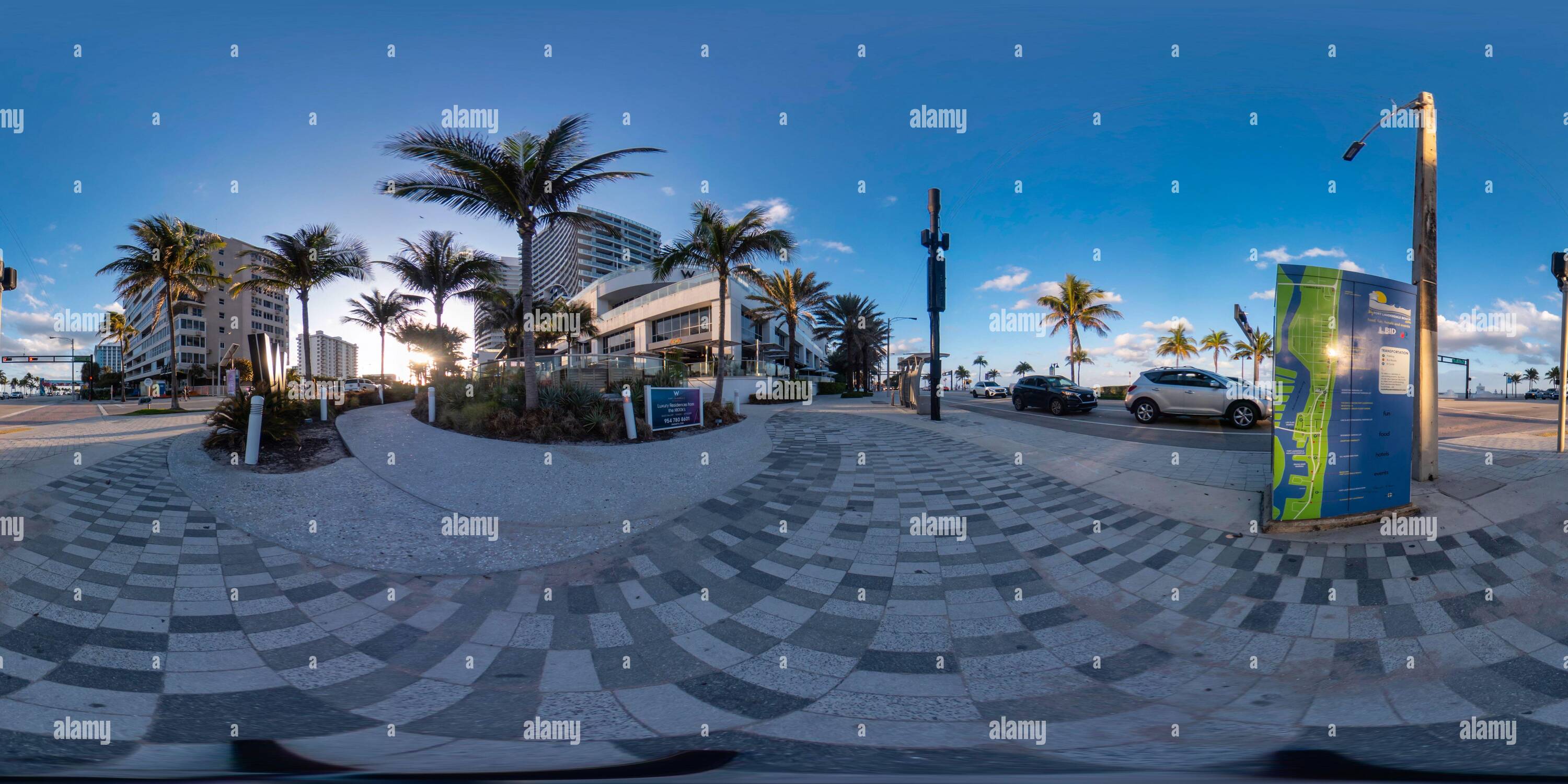 360 Grad Panorama Ansicht von 360 sphärische vr Foto Fort Lauderdale FL USA