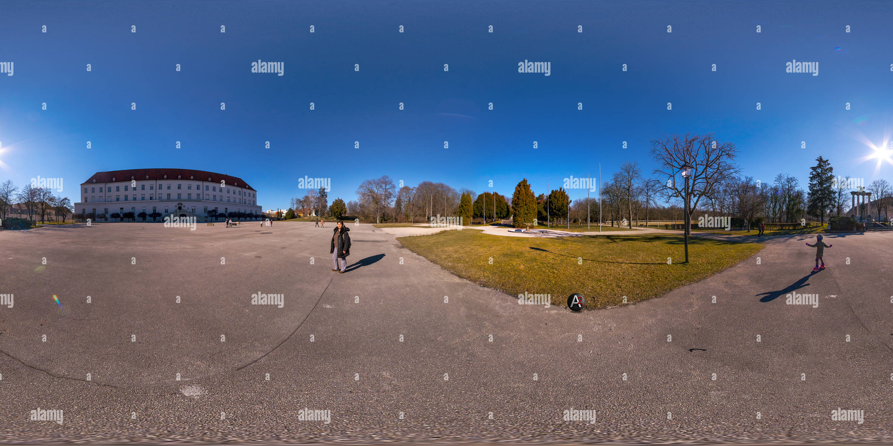 360 Grad Panorama Ansicht von Academy Park mit uns