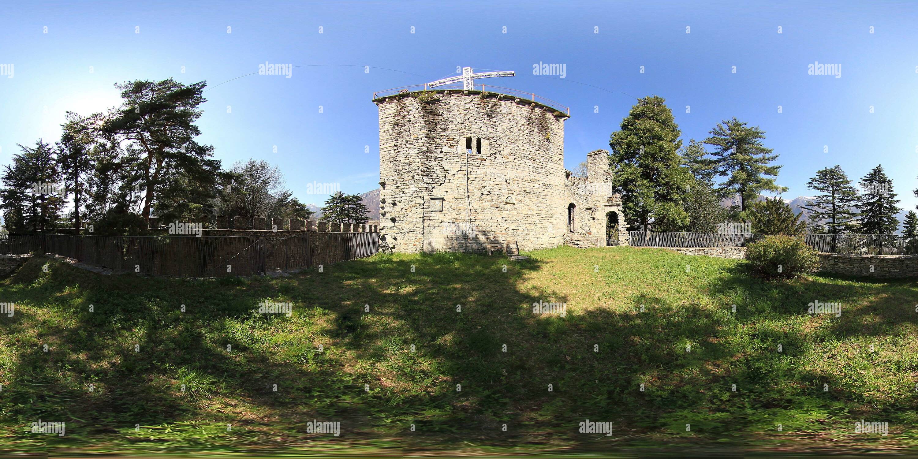 360 Grad Panorama Ansicht von Mattarella Castel