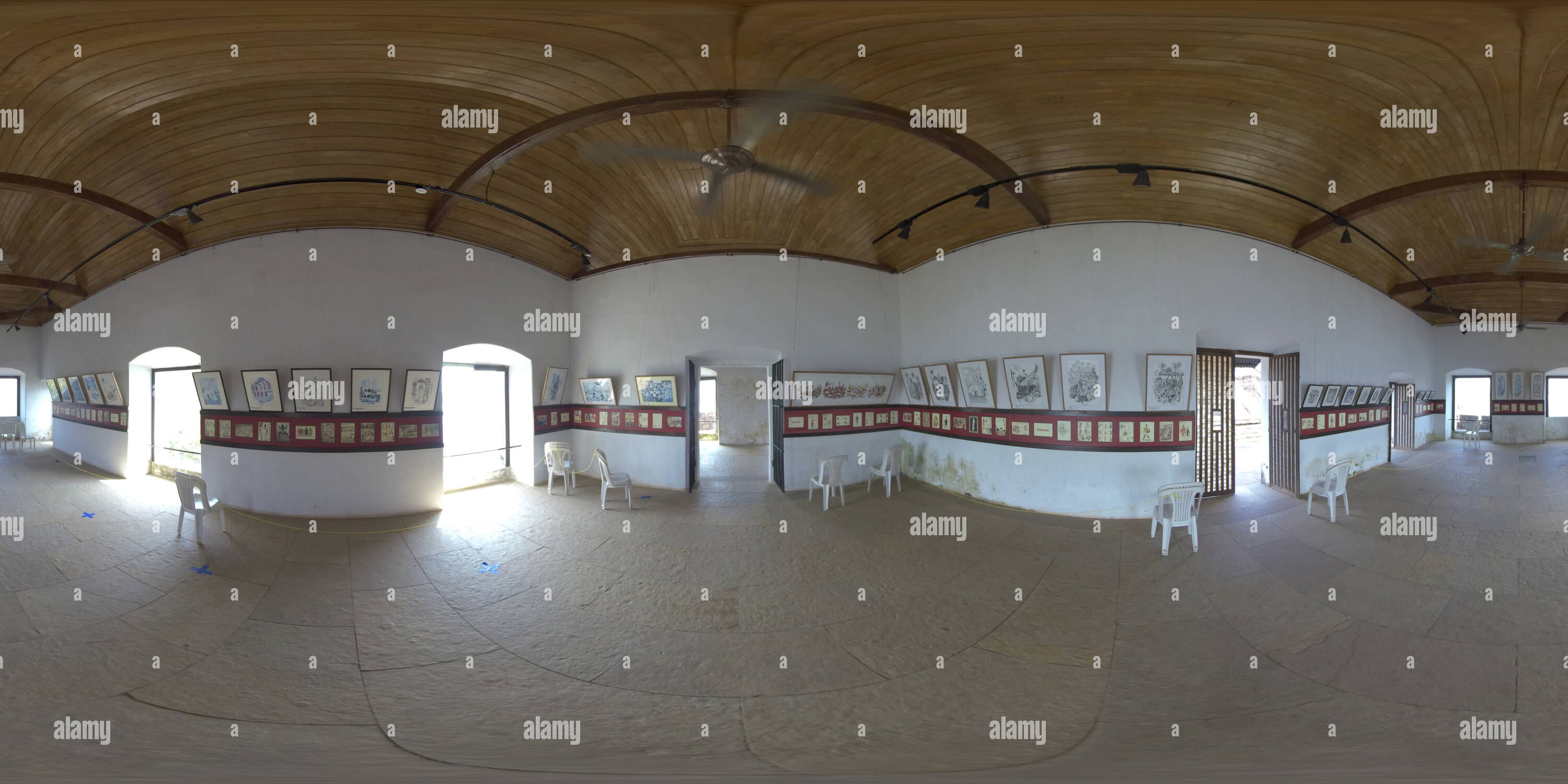 360 Grad Panorama Ansicht von Reis Magos Fort