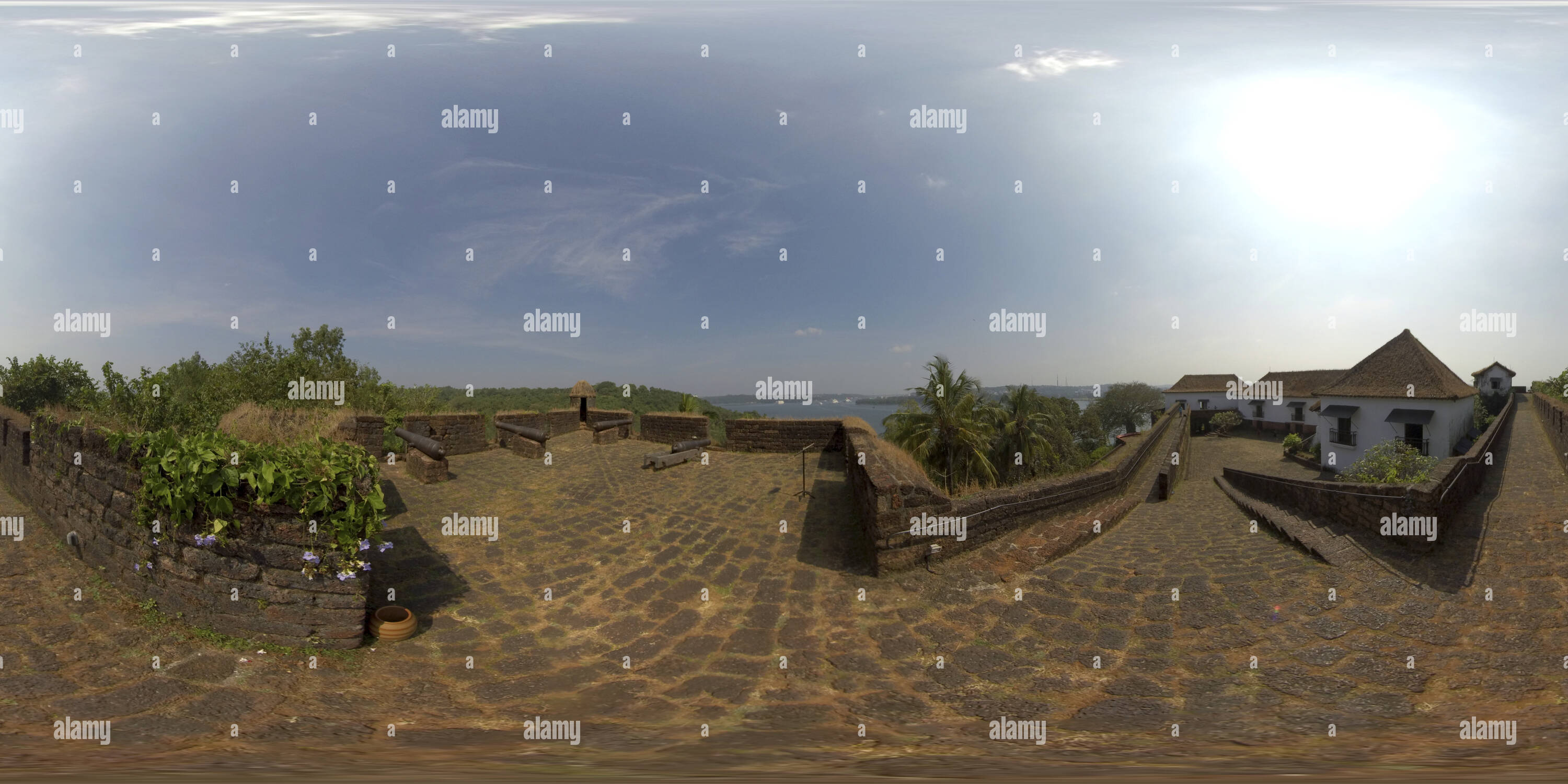 360 Grad Panorama Ansicht von Reis Magos Fort