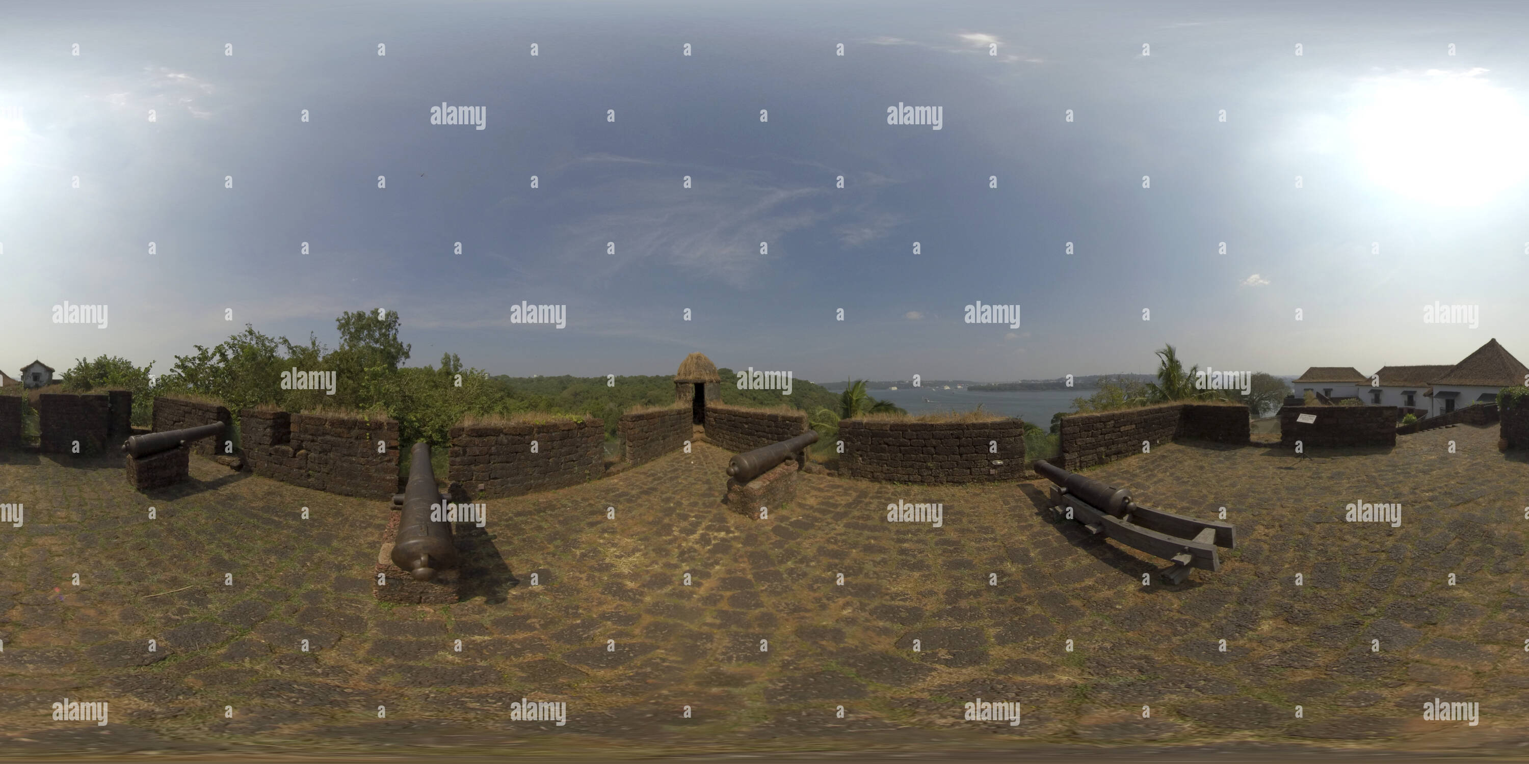 360 Grad Panorama Ansicht von Reis Magos Fort