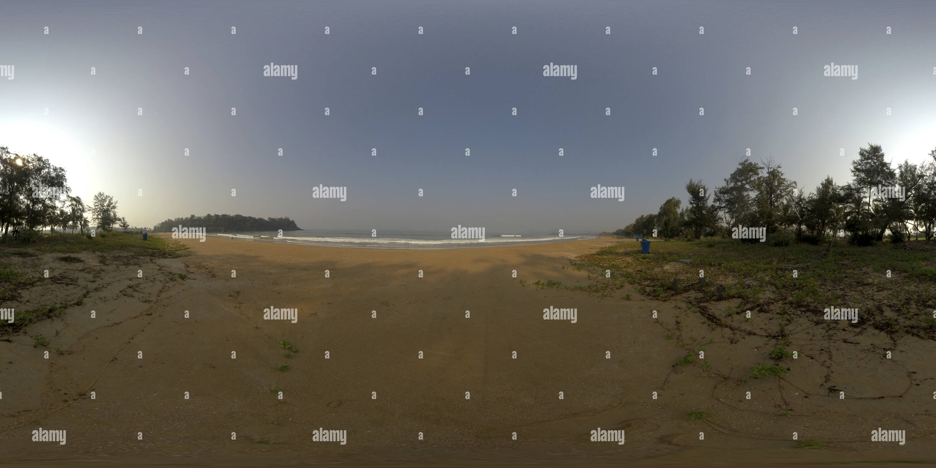 360 Grad Panorama Ansicht von Rajbag Beach