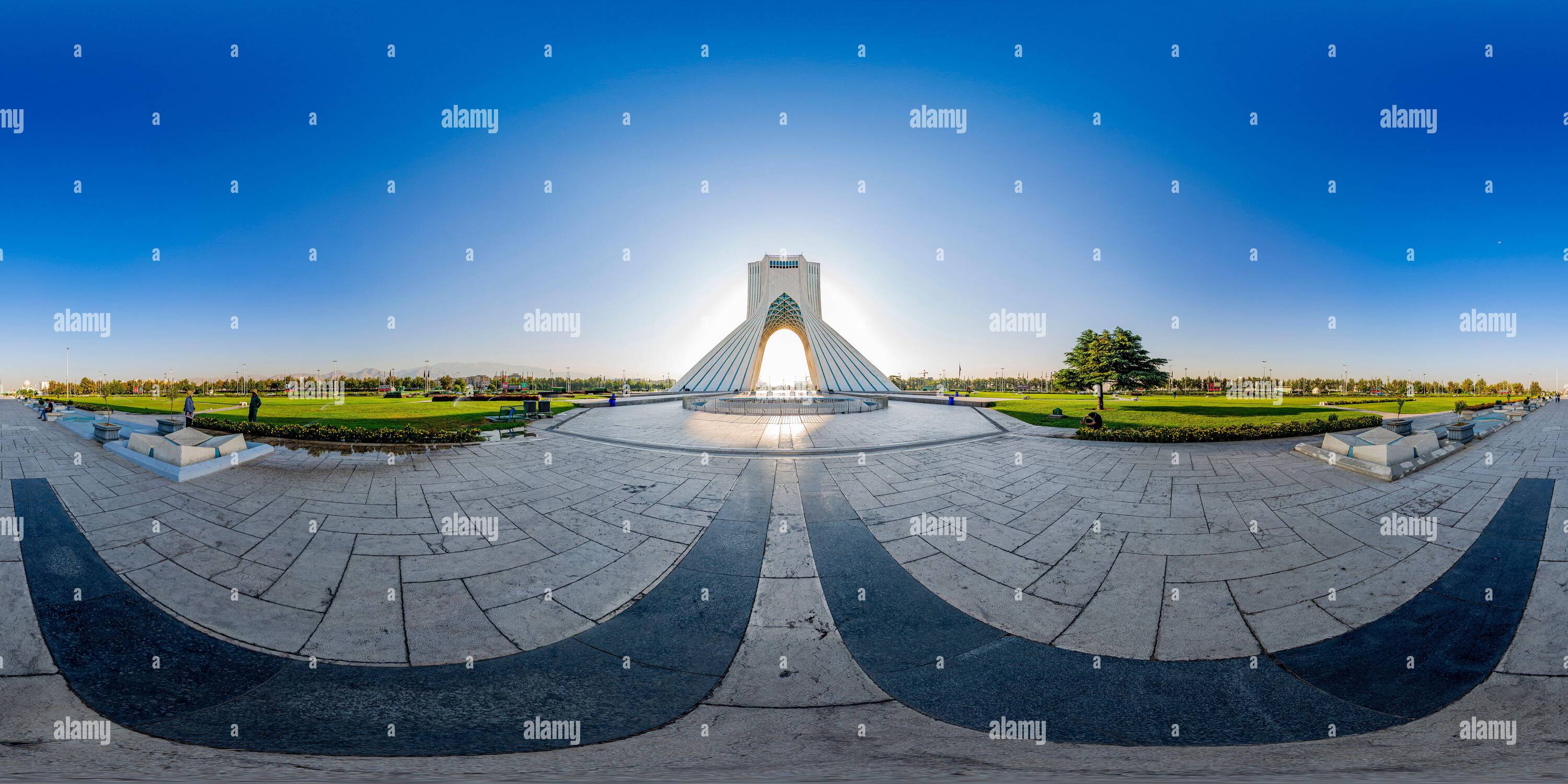 360 Grad Panorama Ansicht von Azadi-Turm