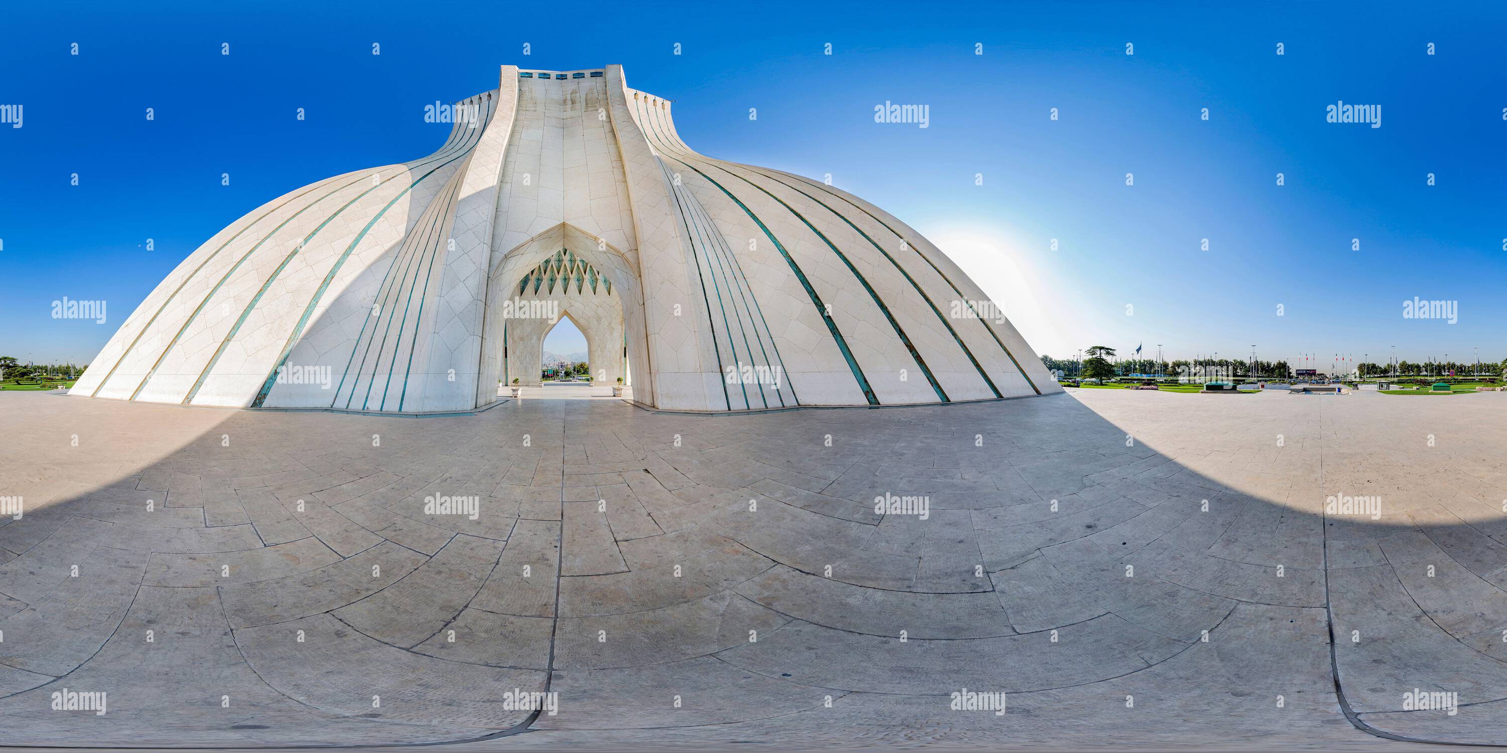 360 Grad Panorama Ansicht von Azadi-Turm