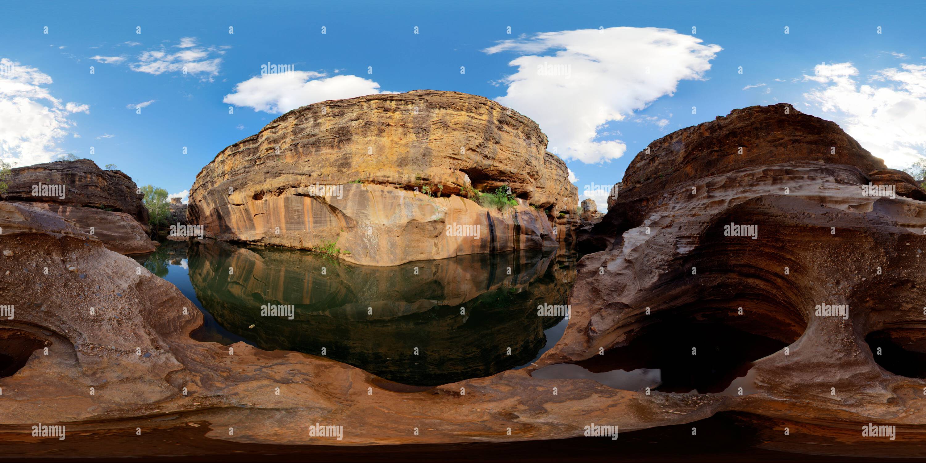 360 Grad Panorama Ansicht von Panorama der Cobbold Gorge bei Forsayth im Gulf Country von Queensland Australien