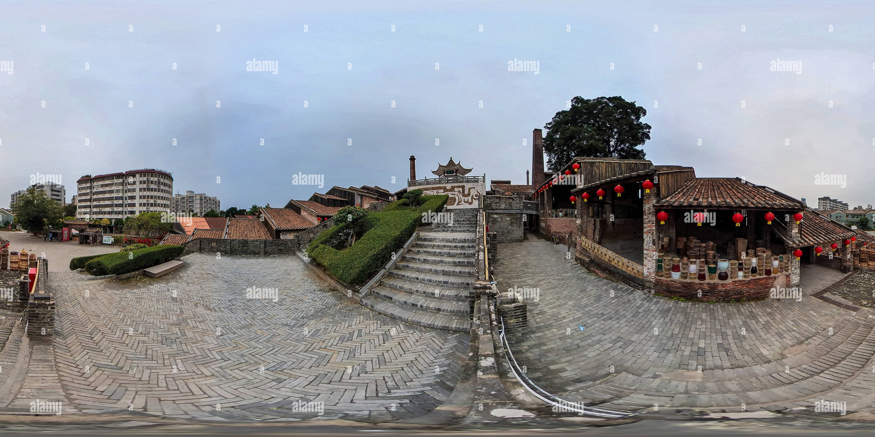 360 Grad Panorama Ansicht von Der uralte Ofen des südlichen Stils（Nanfeng uralter Ofen）南风古灶