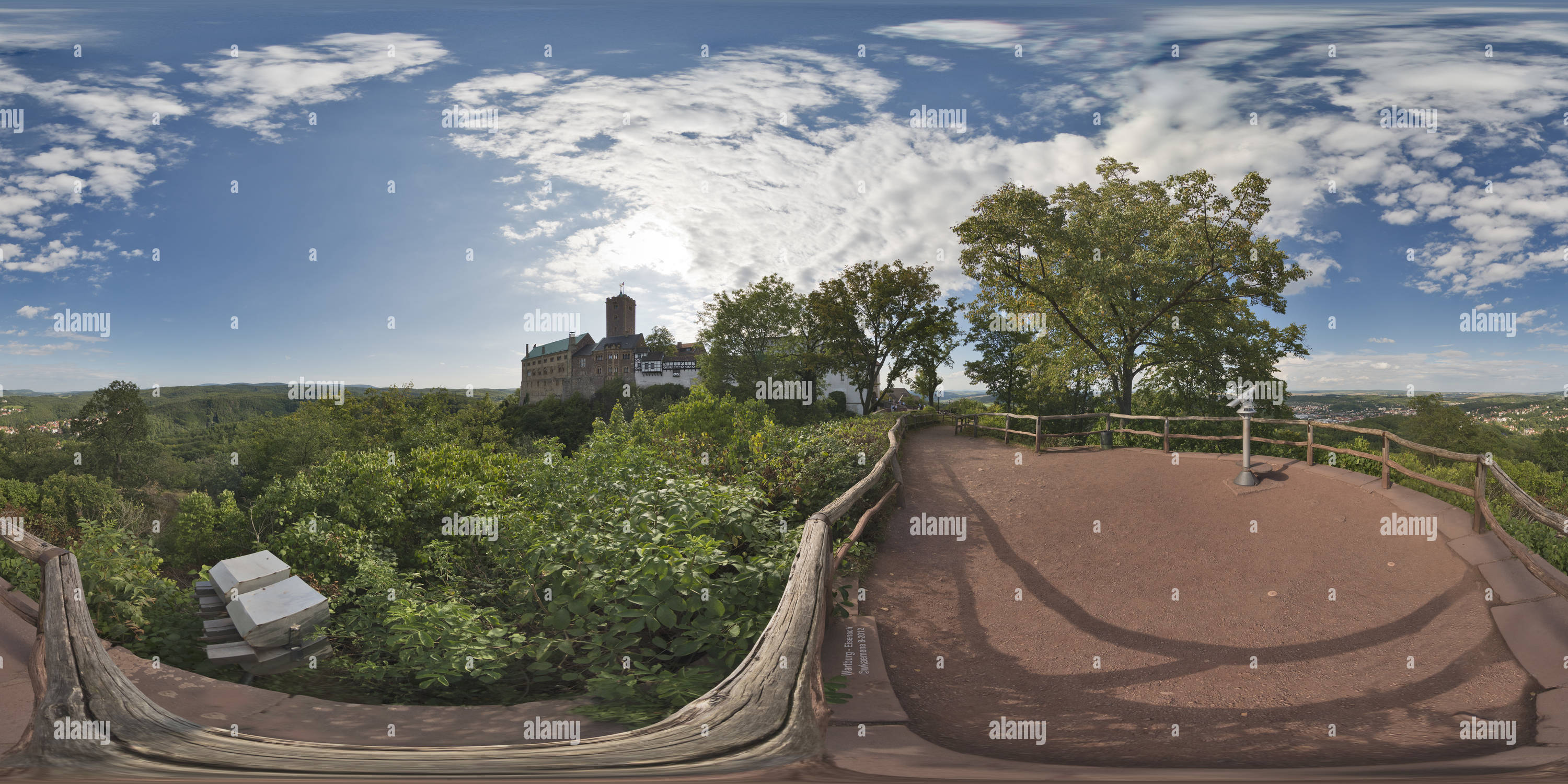 360 Grad Panorama Ansicht von Wartburg