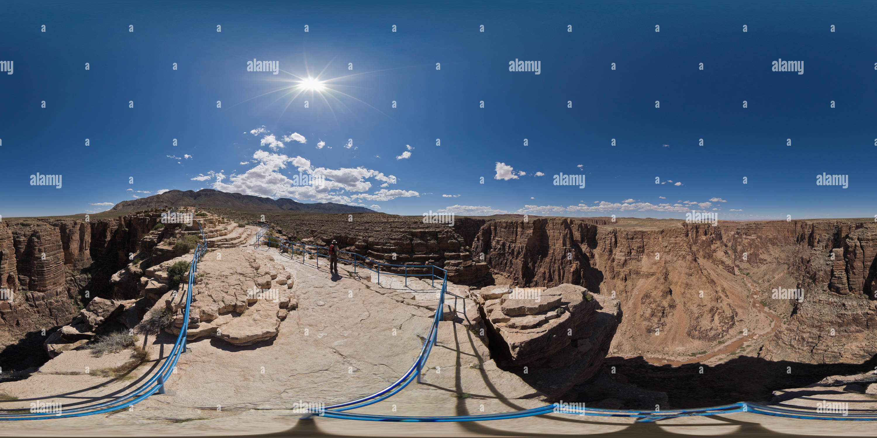 360 Grad Panorama Ansicht von Little Colorado River Gorge