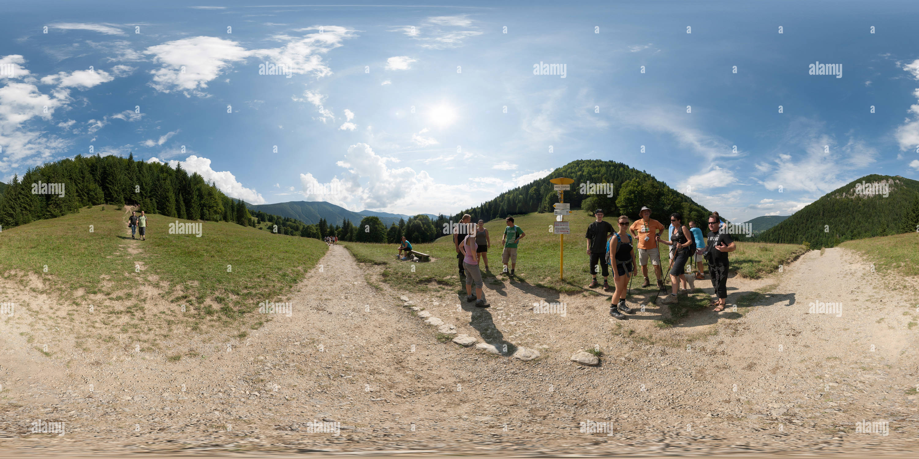 360 Grad Panorama Ansicht von Vrch Podžiar