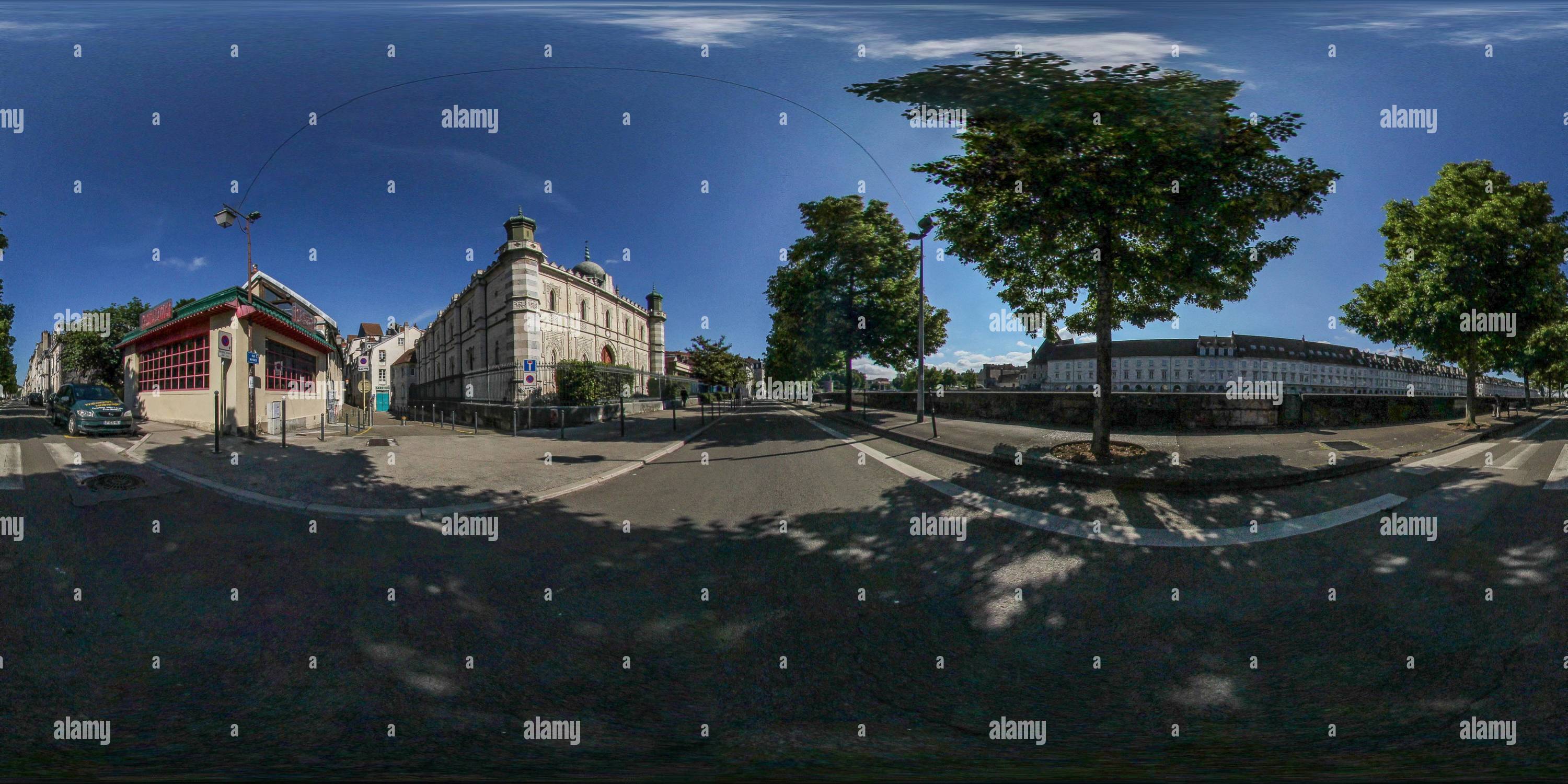 360 Grad Panorama Ansicht von Synagoge von Besançon