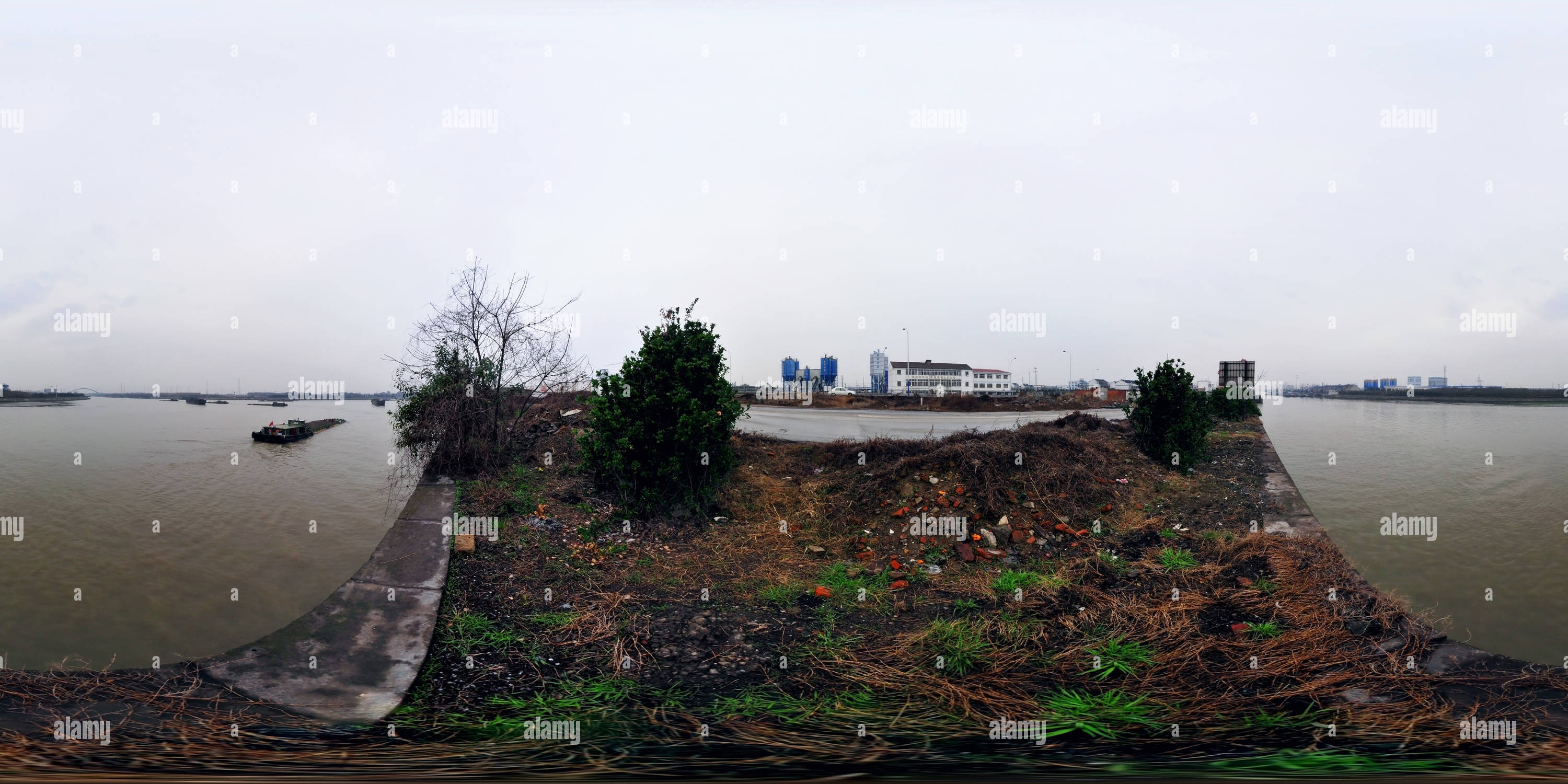 360 Grad Panorama Ansicht von Peking-Hangzhou Canale Lianjiang-Brücke 连江桥 (308001)