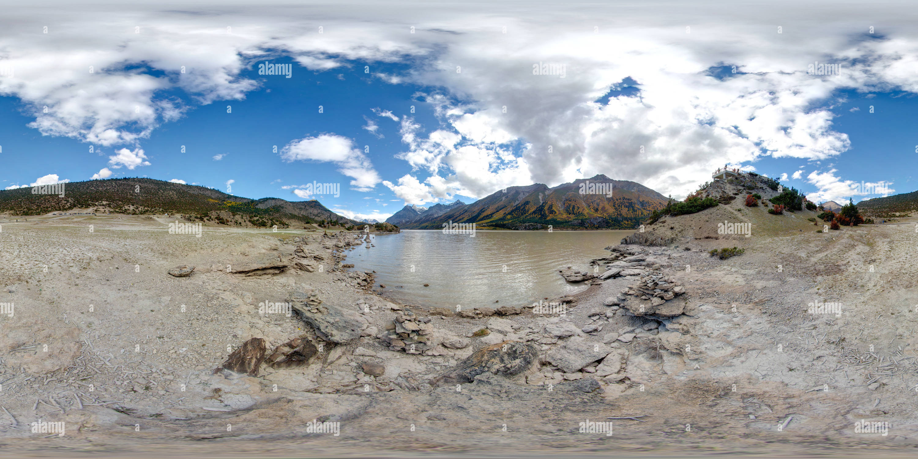 360 Grad Panorama Ansicht von Rawu See