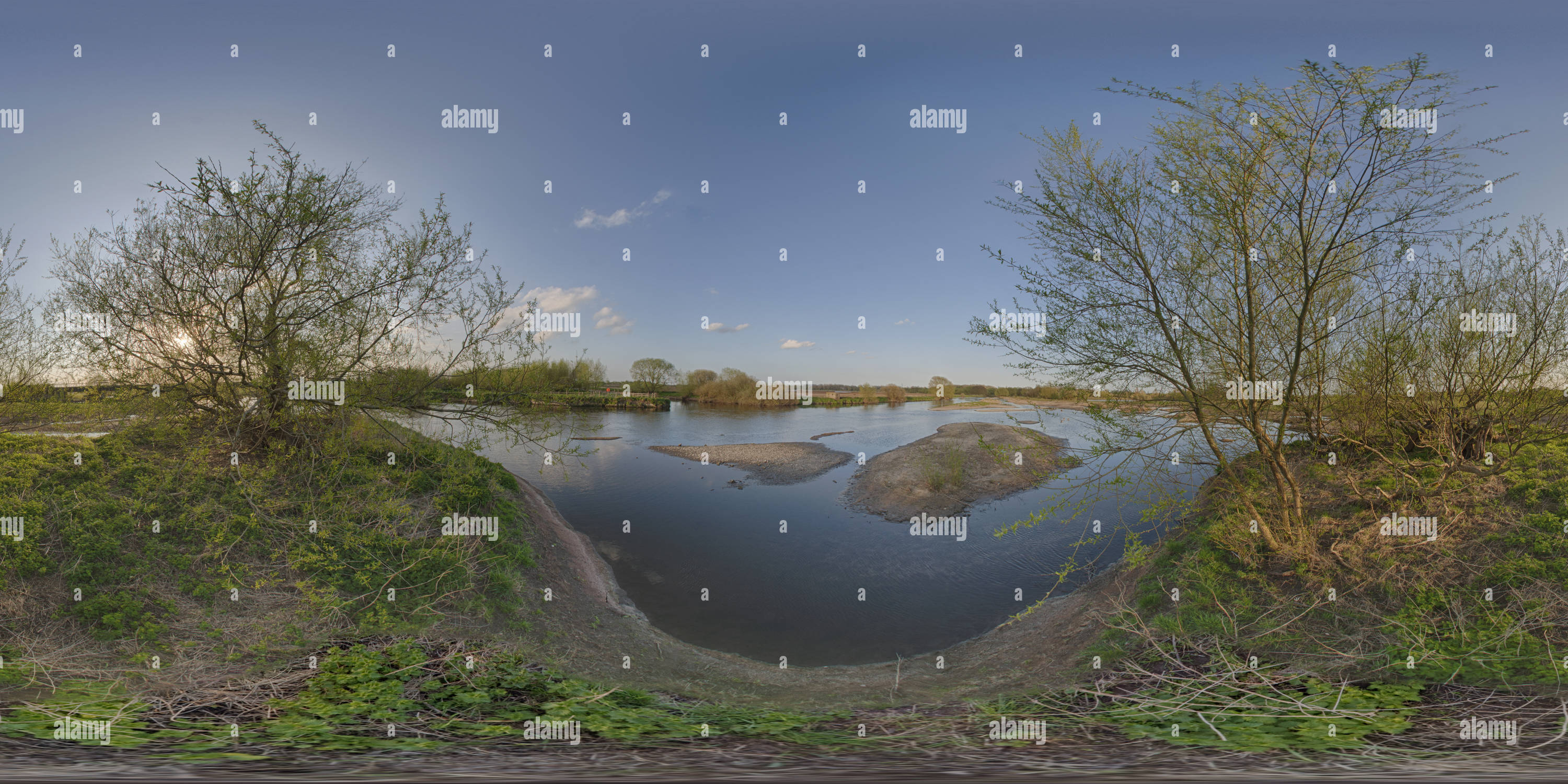 360 Grad Panorama Ansicht von Trienther-Zahmer Zusammenfluss