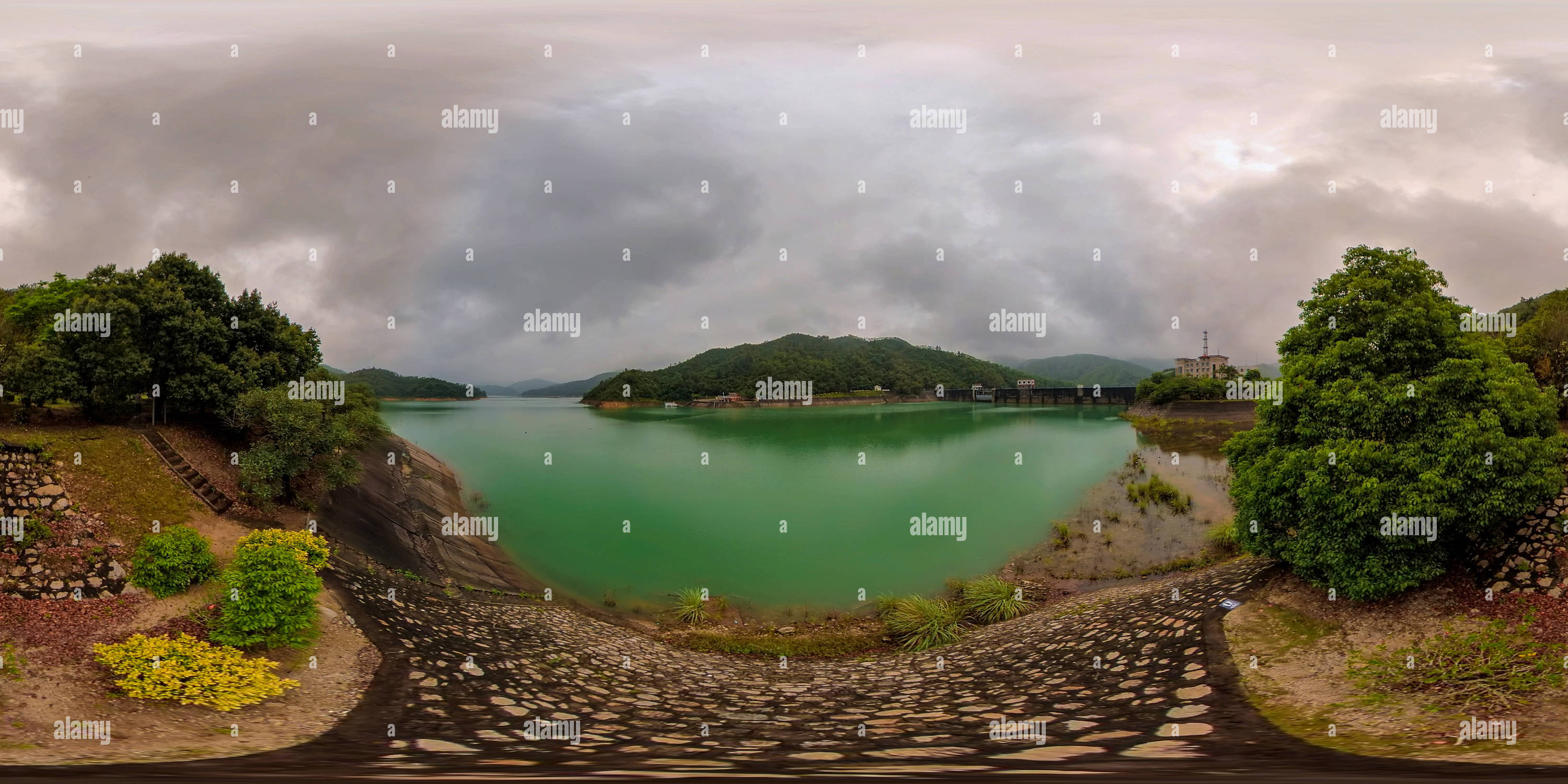 360 Grad Panorama Ansicht von Östlich des Stausees 水库东侧