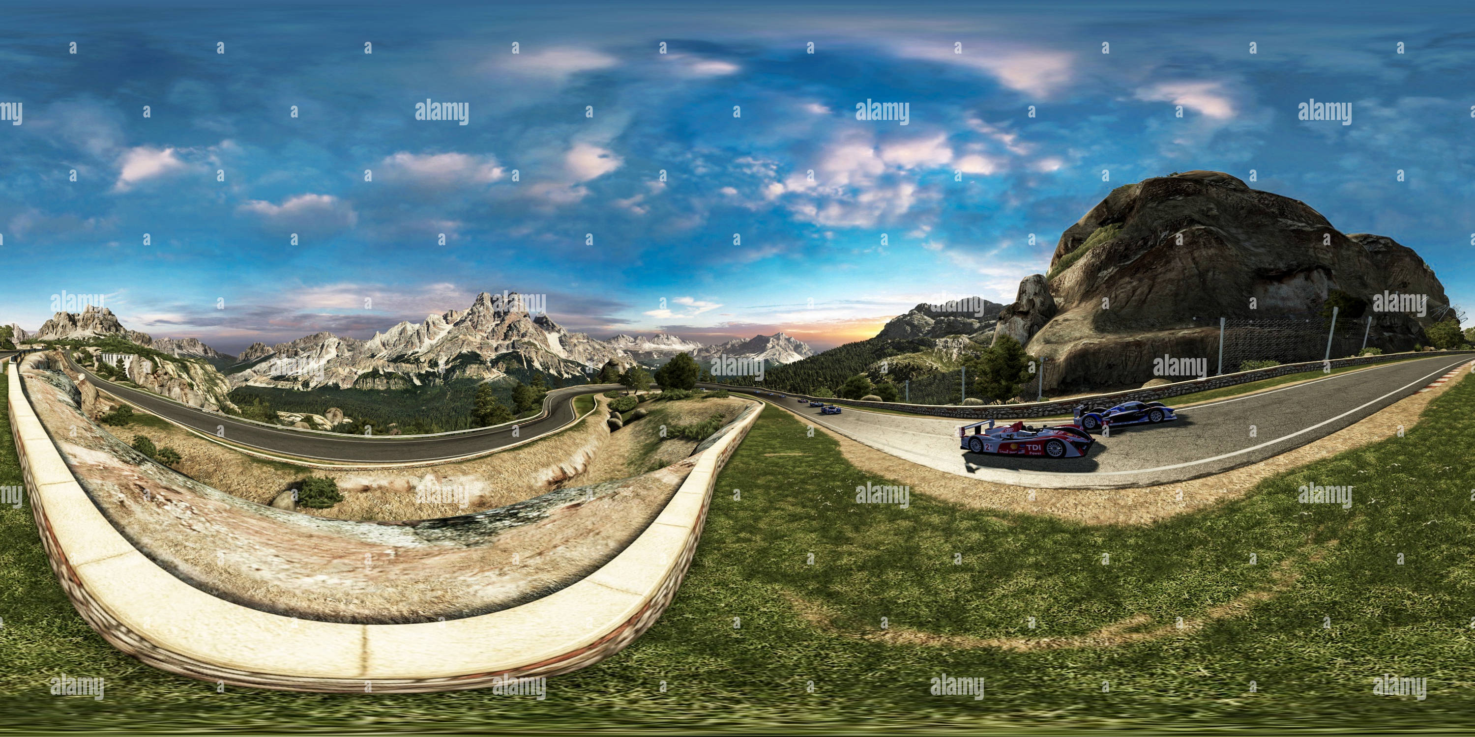 360 Grad Panorama Ansicht von Forza Motorsport Camino Viejo