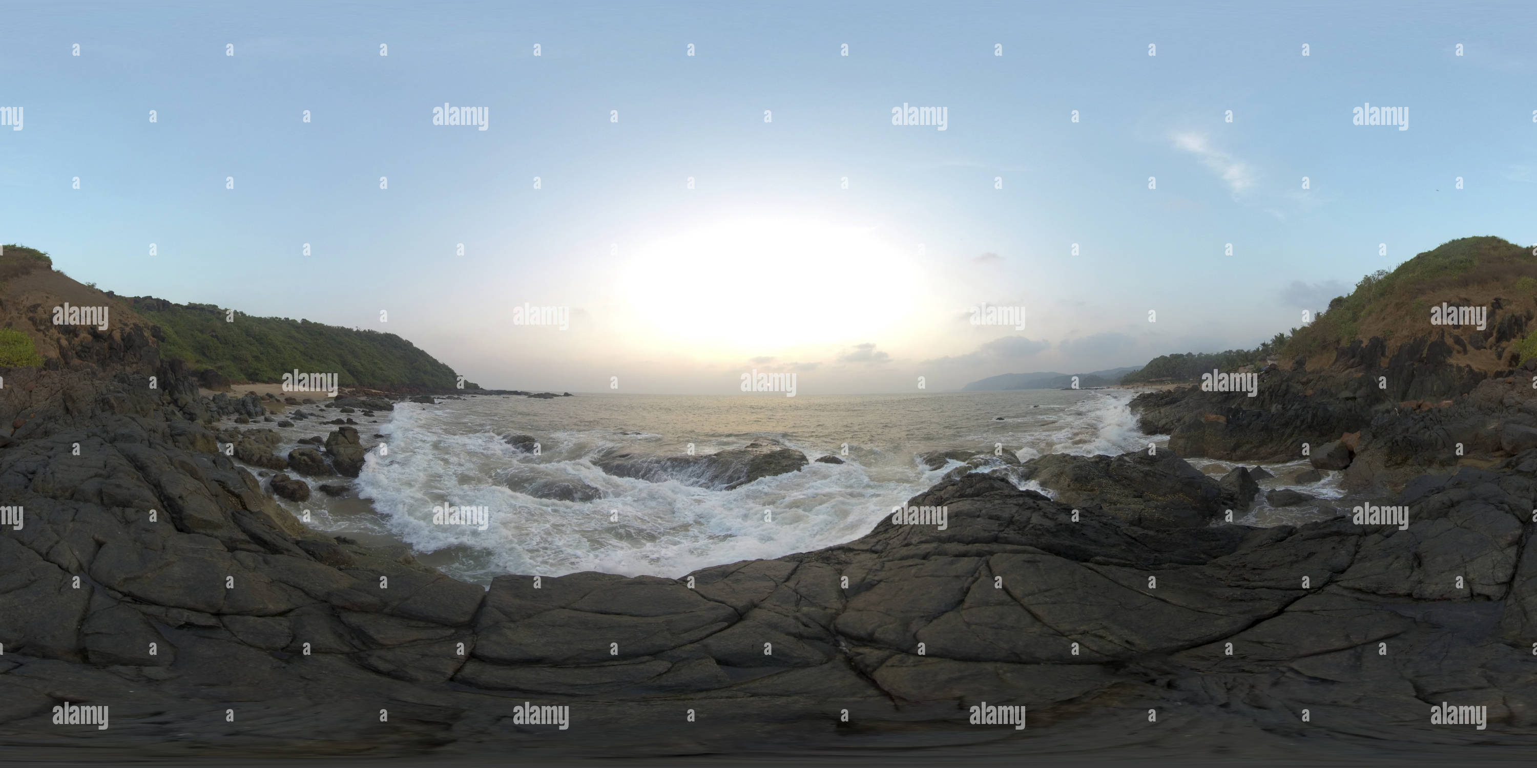 360 Grad Panorama Ansicht von Cola Beach