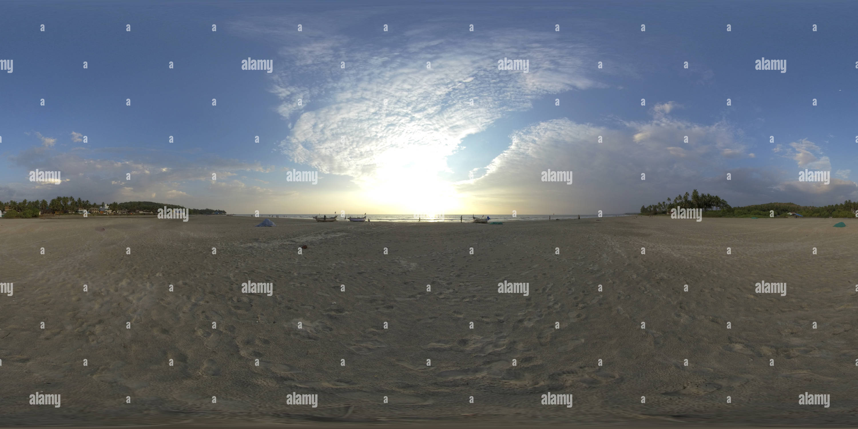 360 Grad Panorama Ansicht von Mandrim Beach