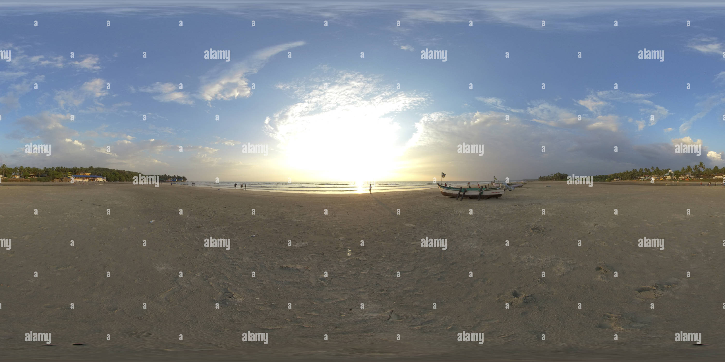 360 Grad Panorama Ansicht von Mandrim Beach