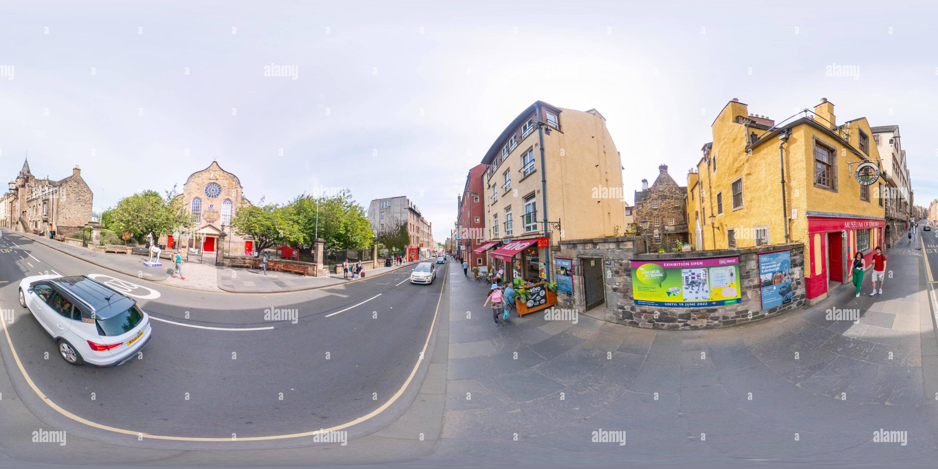 360 Grad Panorama Ansicht von 360 vr Foto The Museum of Edinburgh Scotland UK