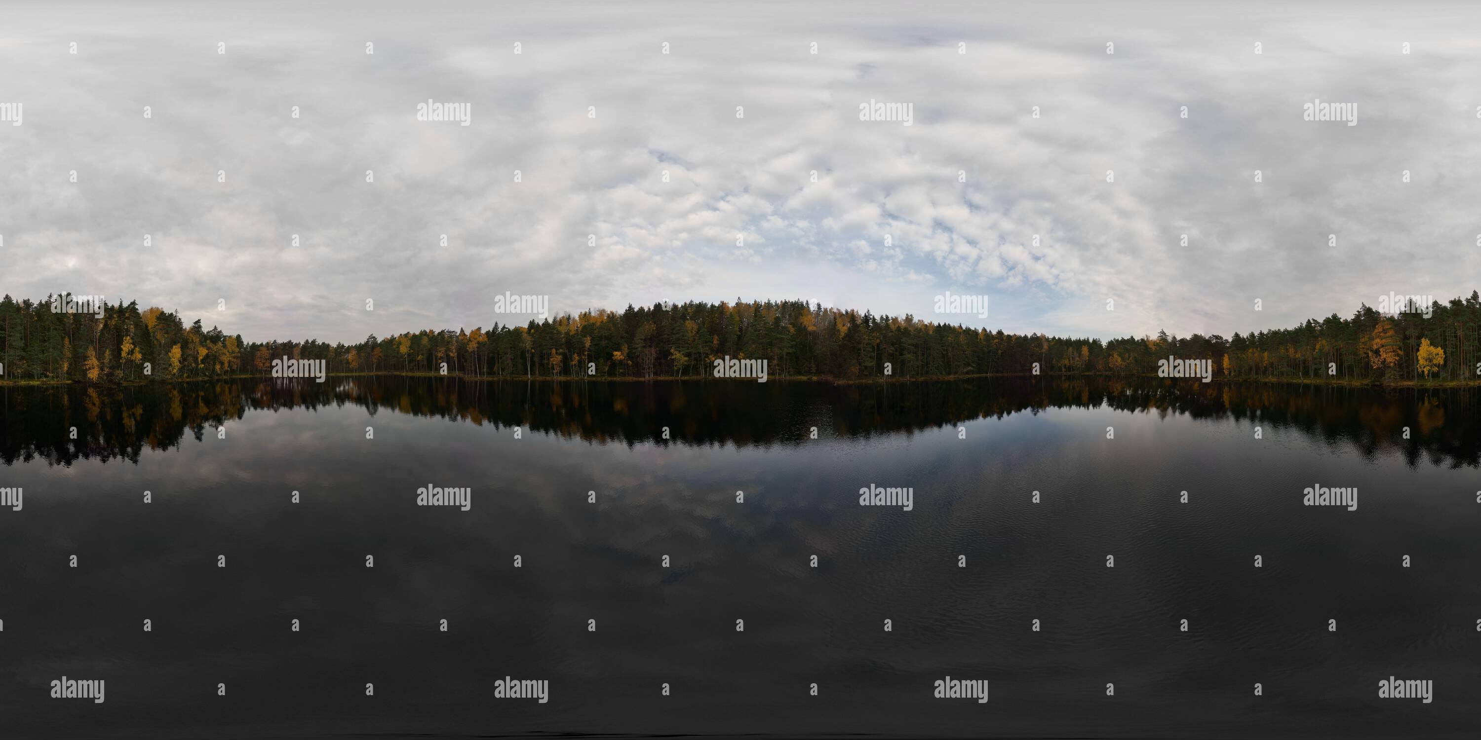 360 Grad Panorama Ansicht von Paunküla, Estland