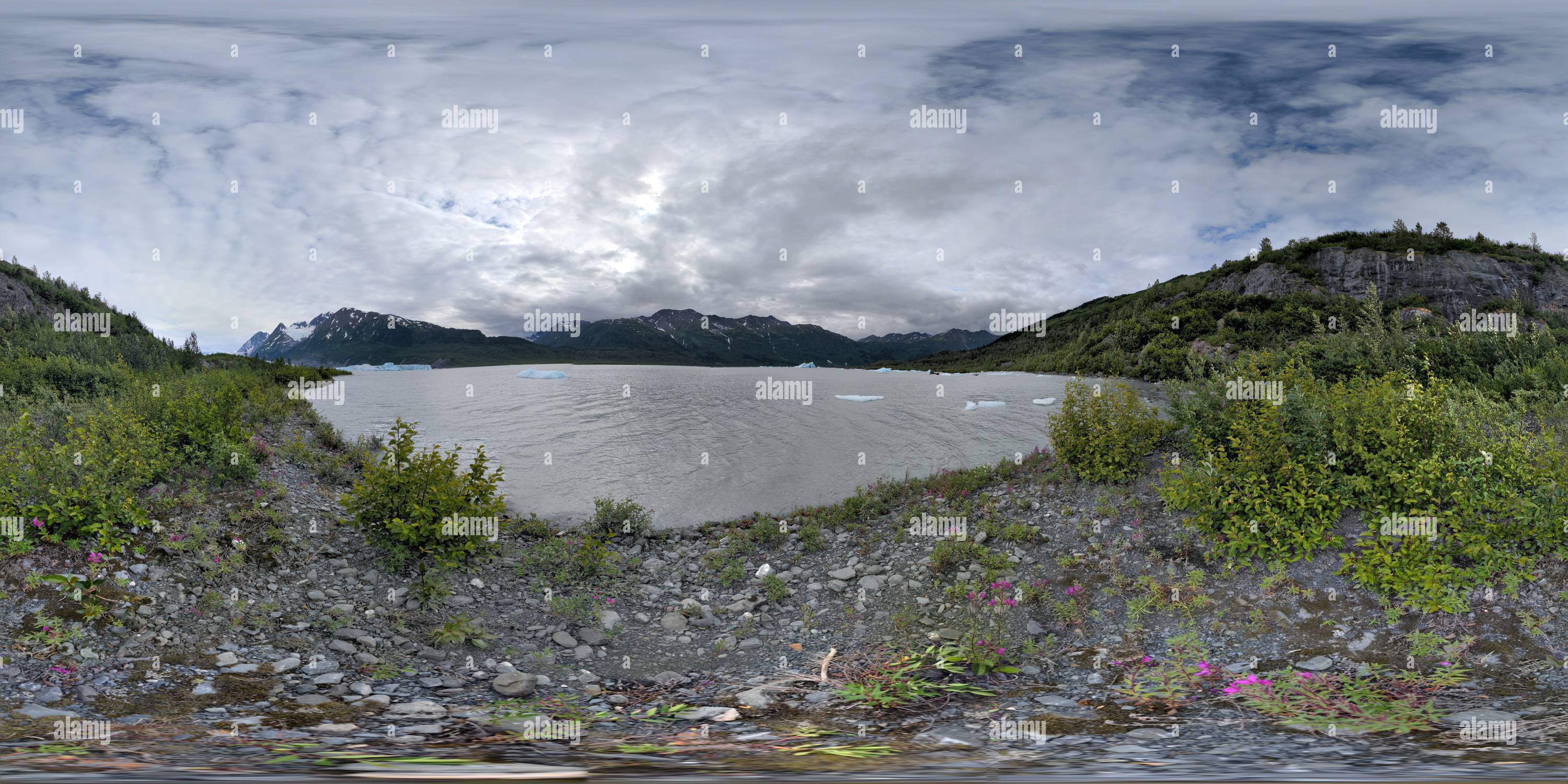 360 Grad Panorama Ansicht von Spencer Lake Alaska