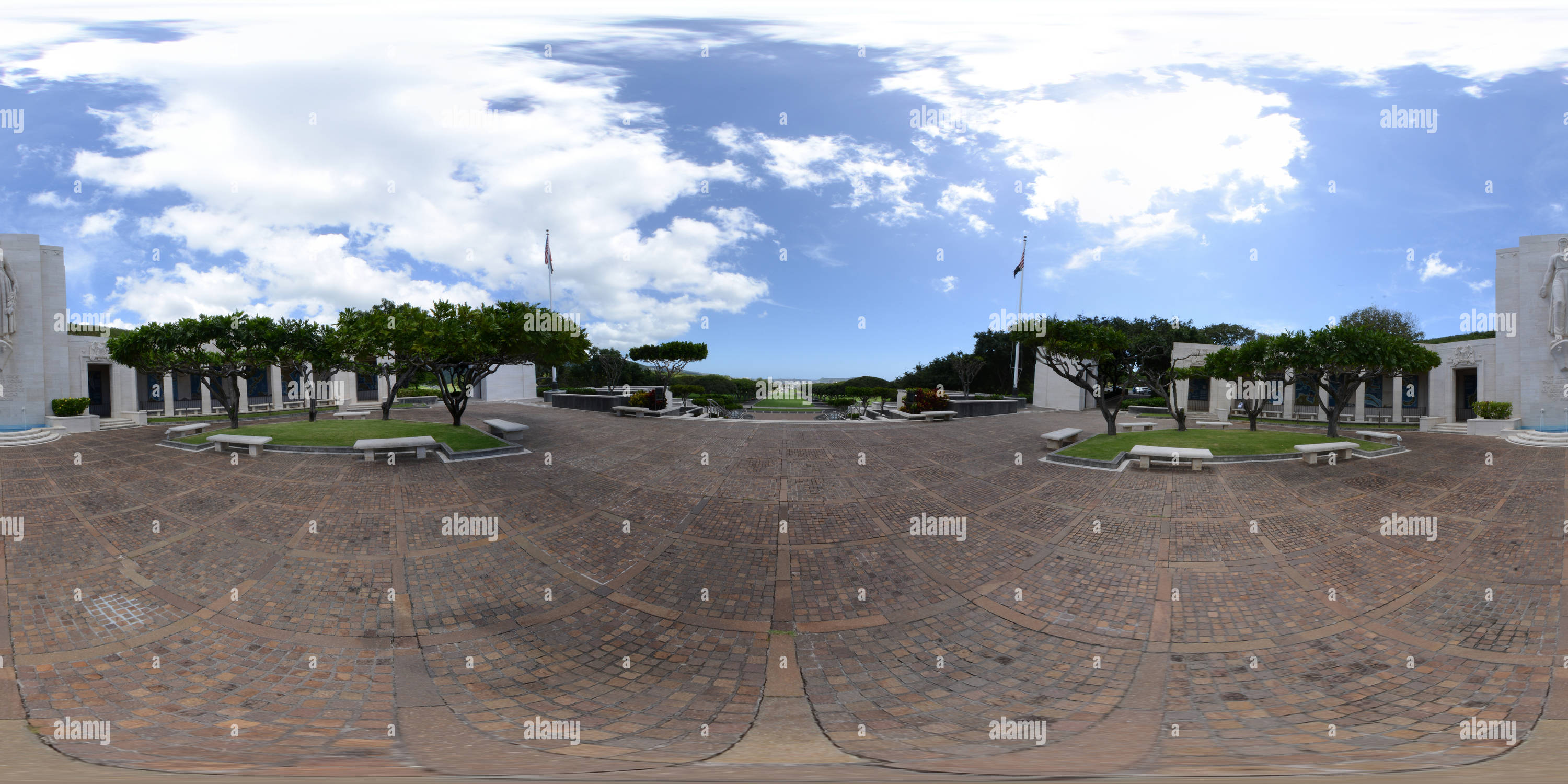 360 Grad Panorama Ansicht von National Memorial Cemetary of the Pacific