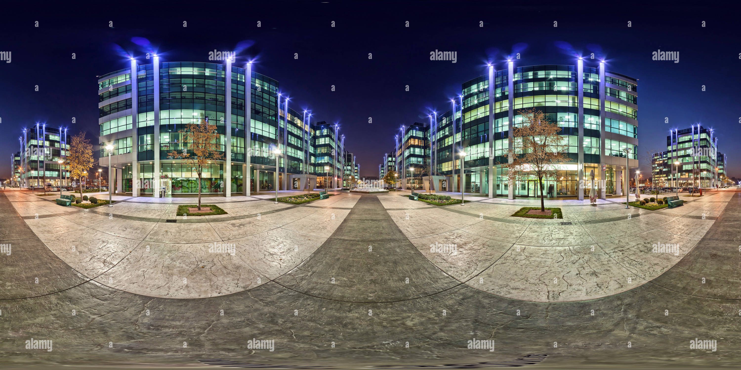 360 Grad Panorama Ansicht von Flughafen City