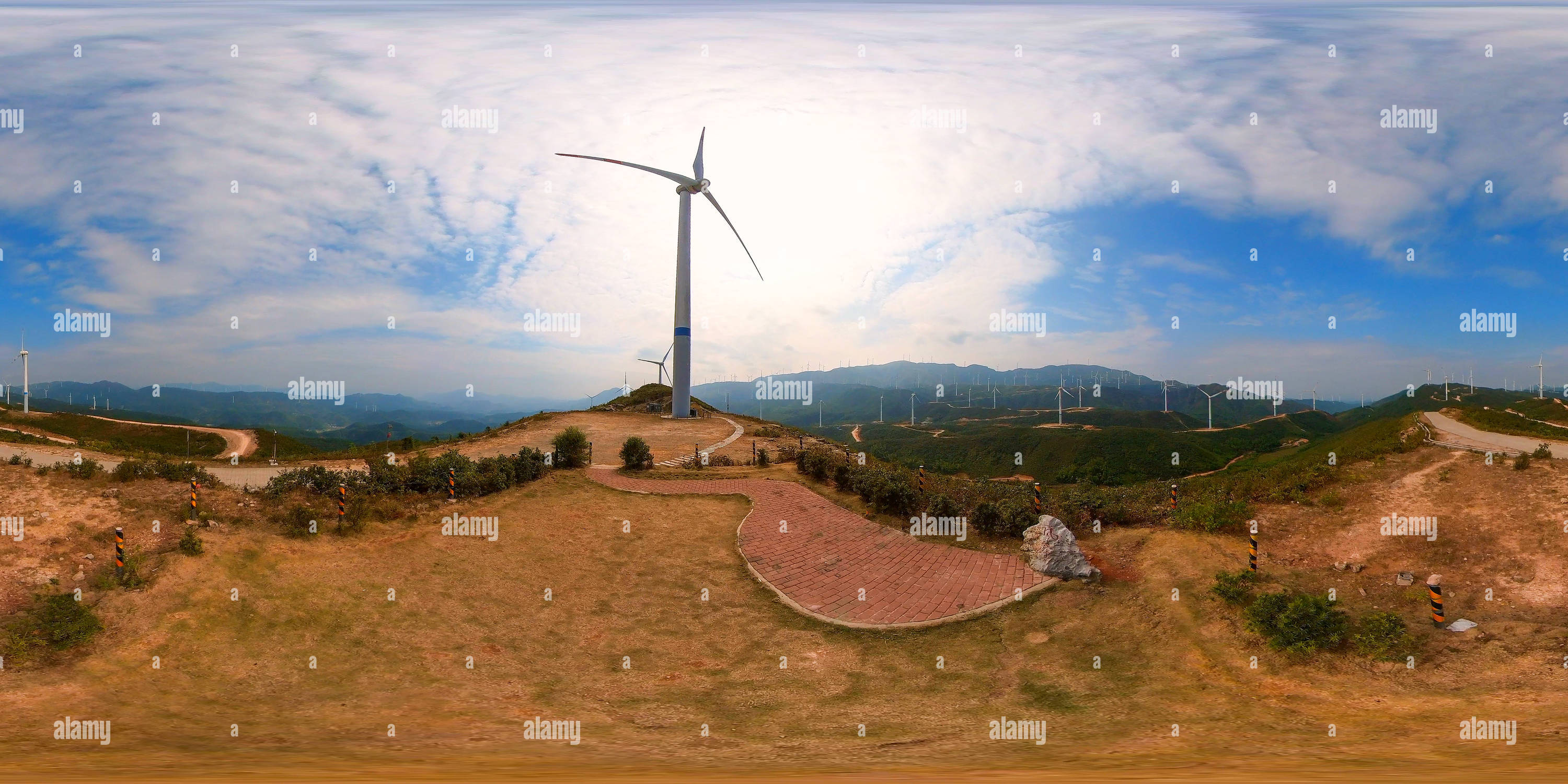 360 Grad Panorama Ansicht von Der Wind tanzt 风之舞