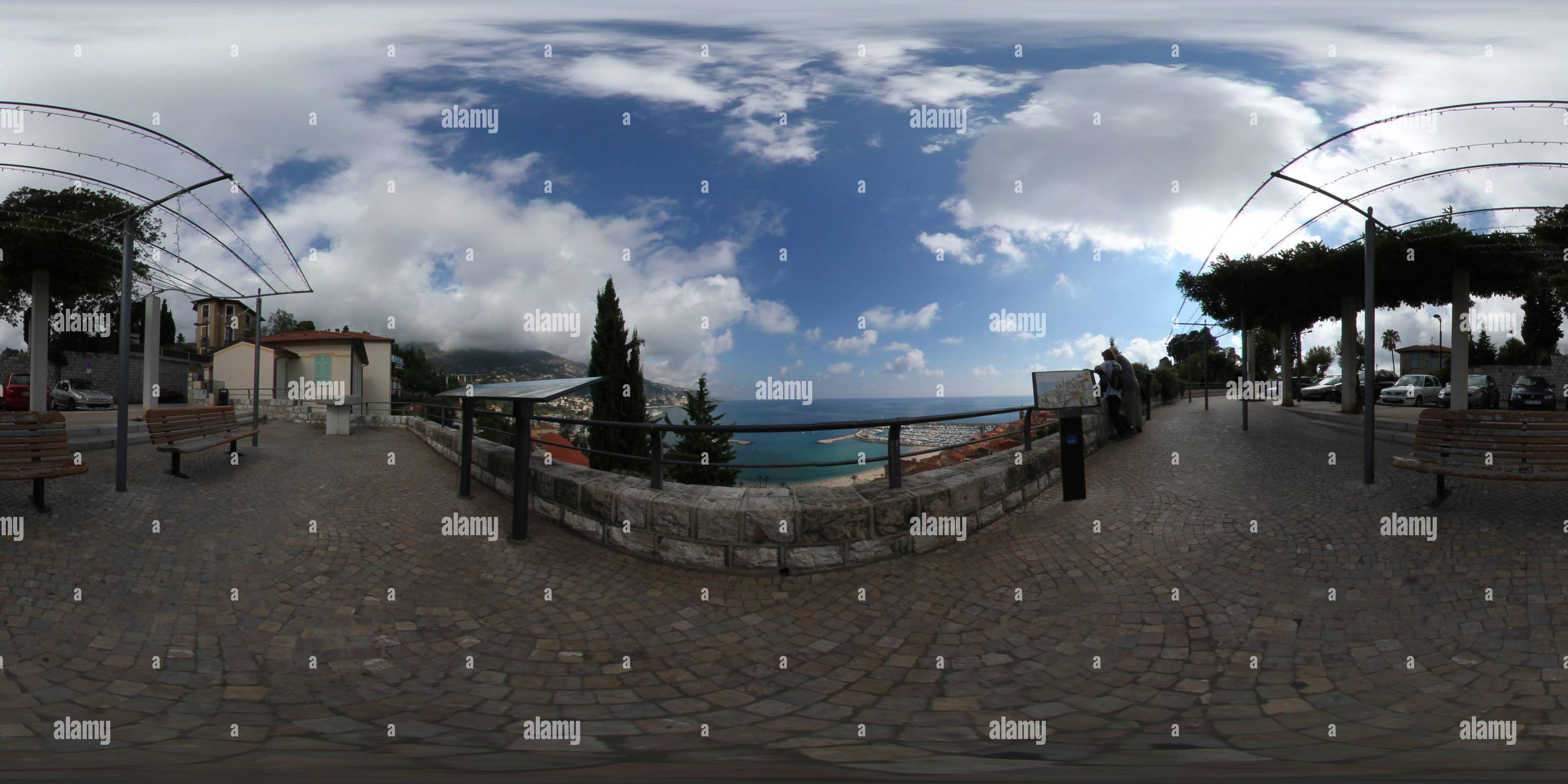 360 Grad Panorama Ansicht von Menton Panoramablick