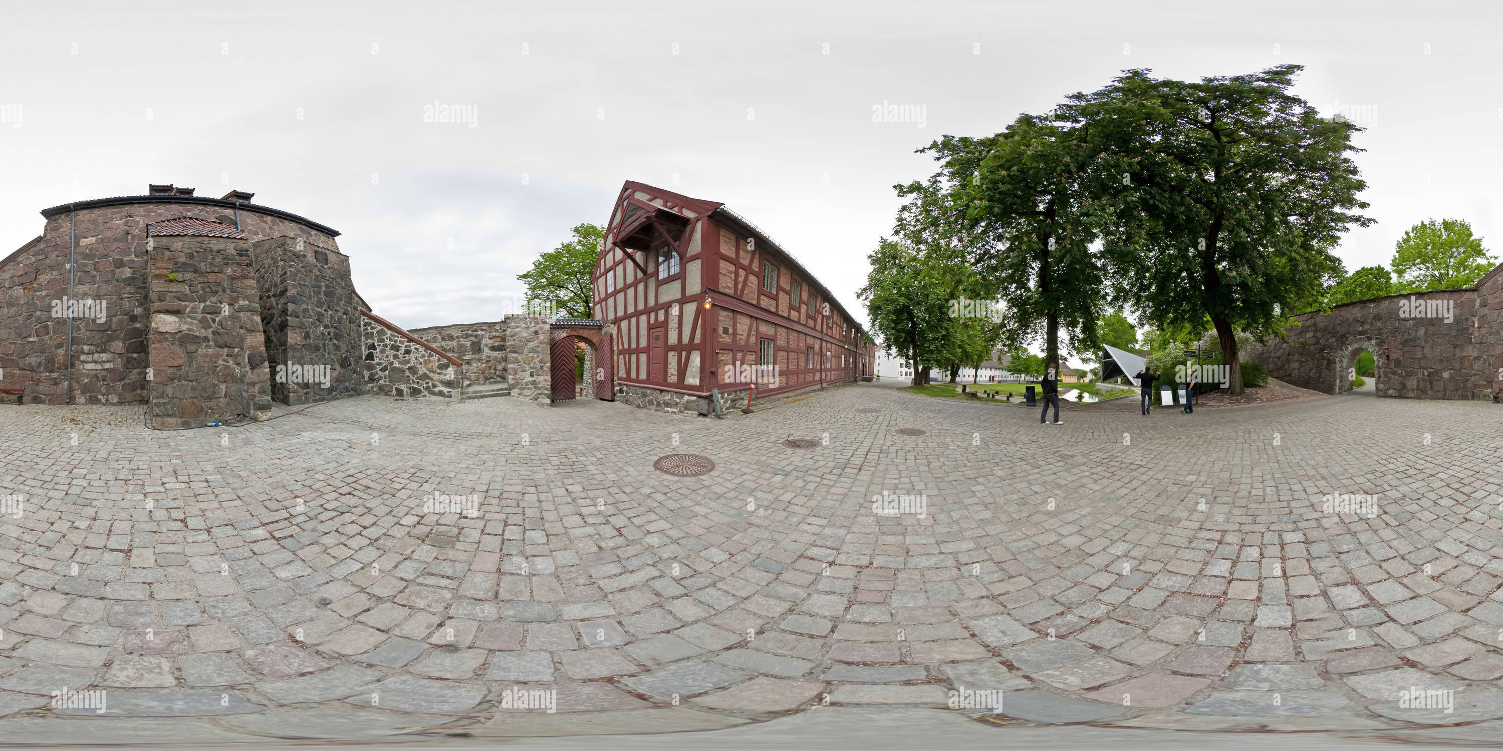 360 Grad Panorama Ansicht von In Der Festung Akershus, Oslo