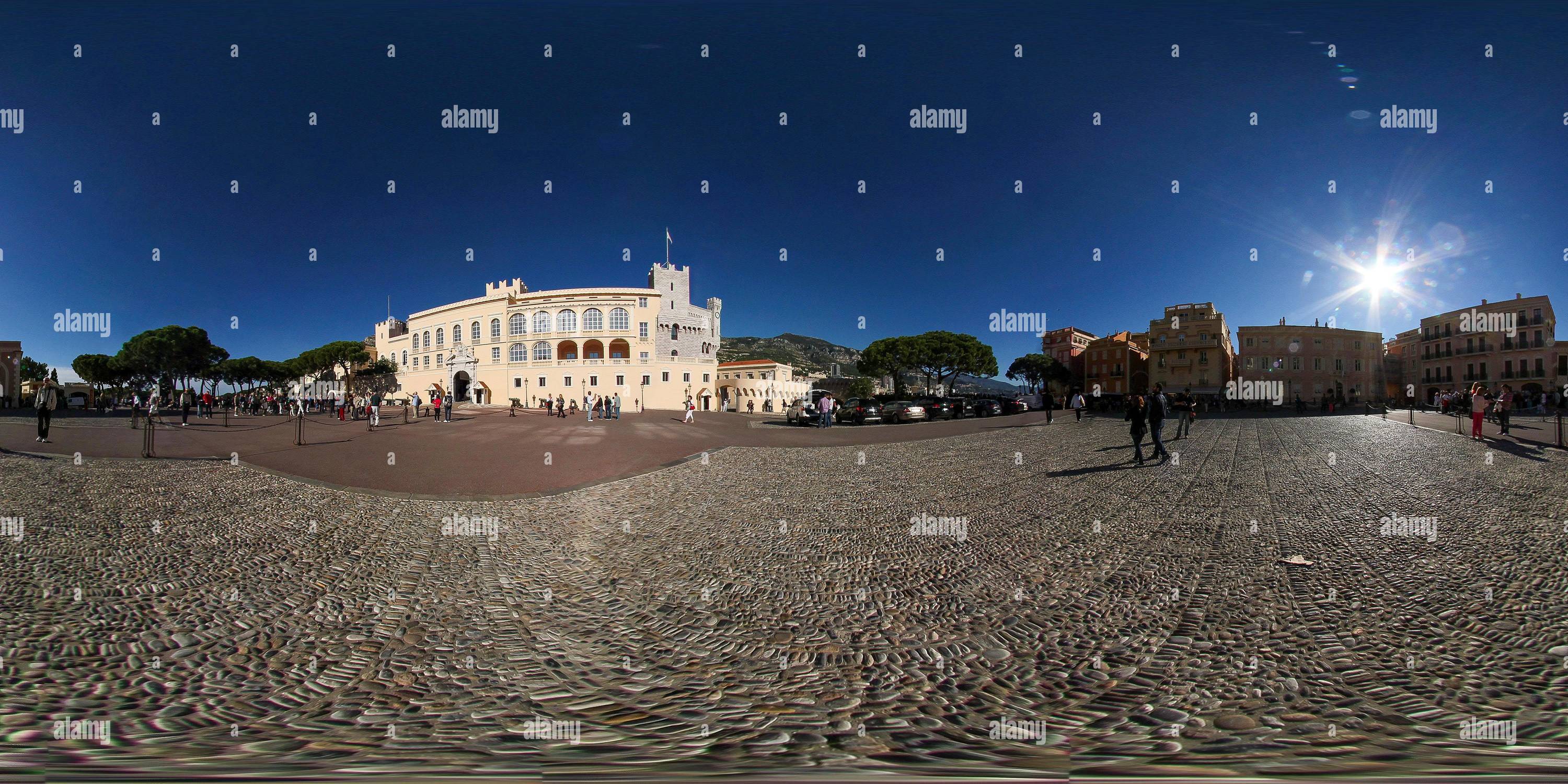 360 Grad Panorama Ansicht von Palast des Prinzen von Monaco