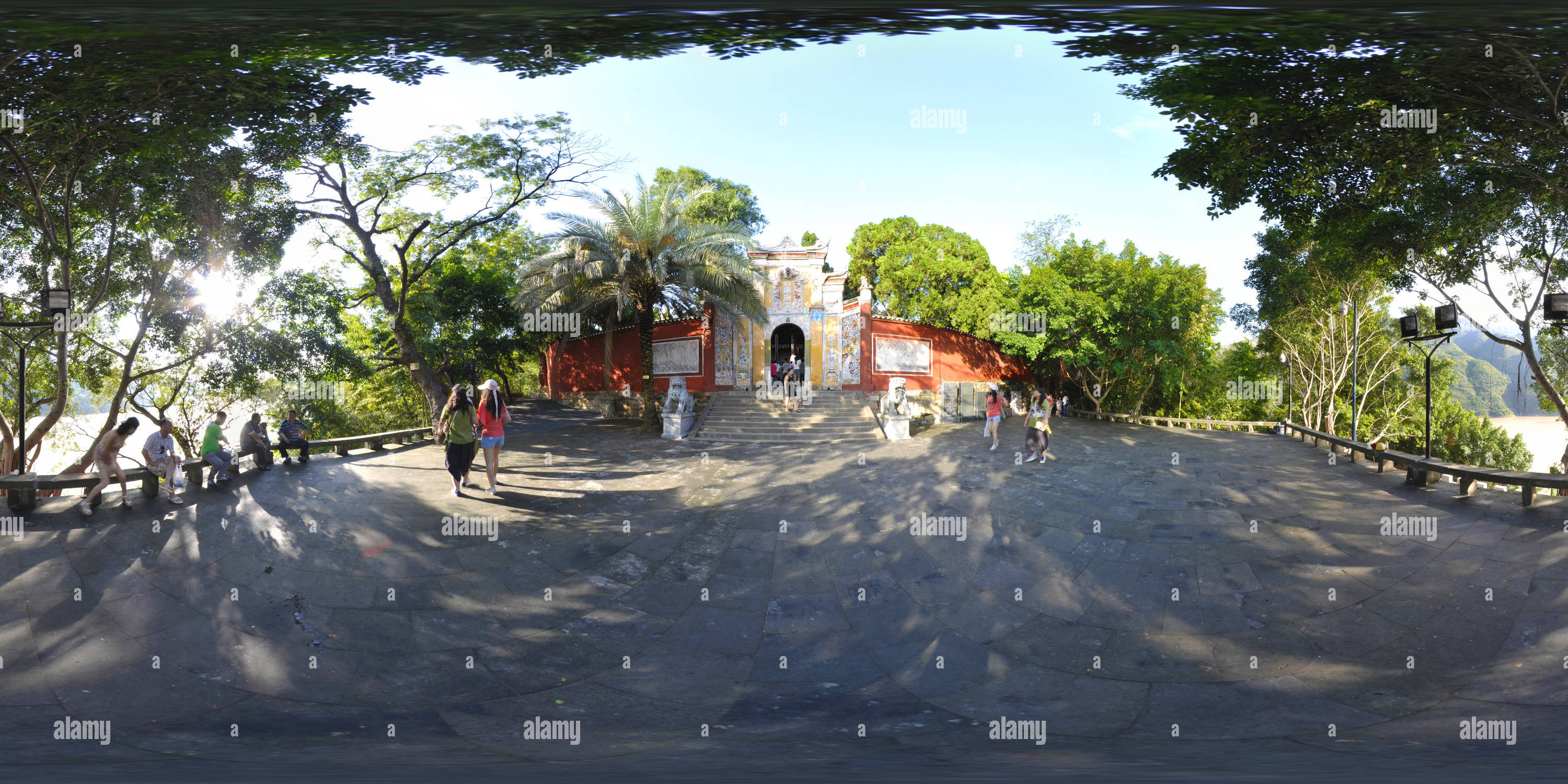 360 Grad Panorama Ansicht von Weißer Kaisertempel 白帝庙 (594)