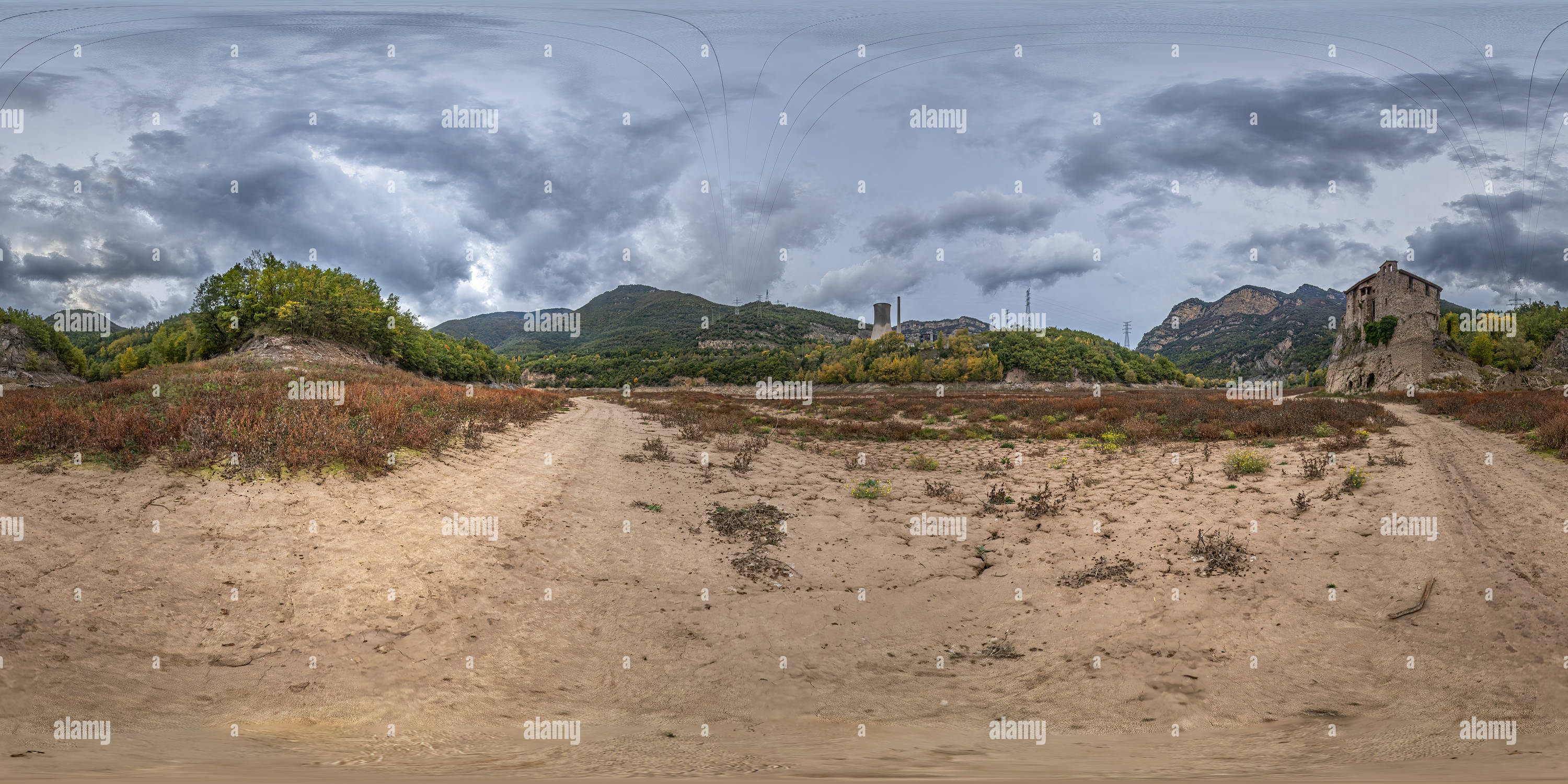 360 Grad Panorama Ansicht von Reservoir La Baells