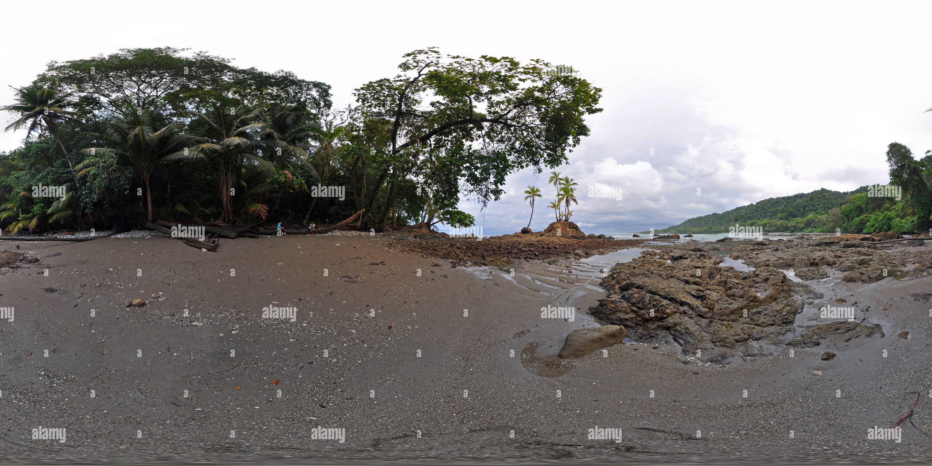 360 Grad Panorama Ansicht von Corcovado-Nationalpark 04