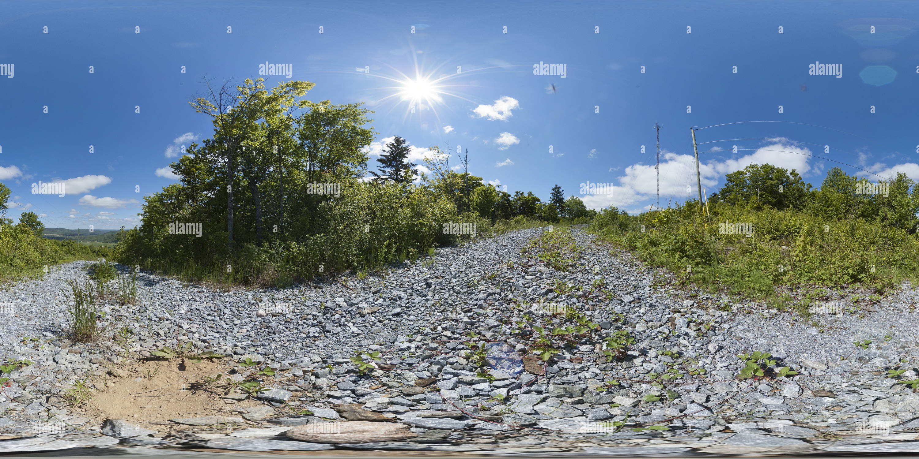 360 Grad Panorama Ansicht von New Brunswick, Geocache, ja, ich höre dich # 15